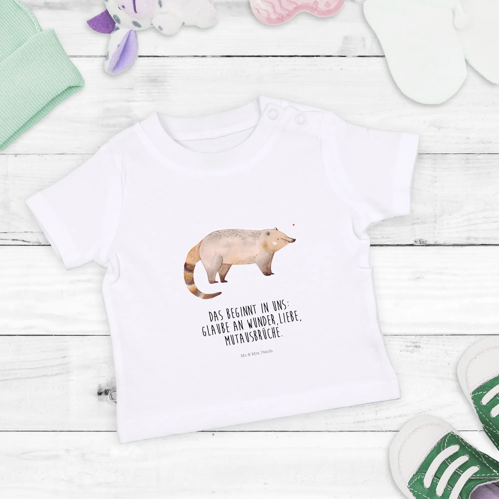 Organic Baby Shirt Nasenbaer