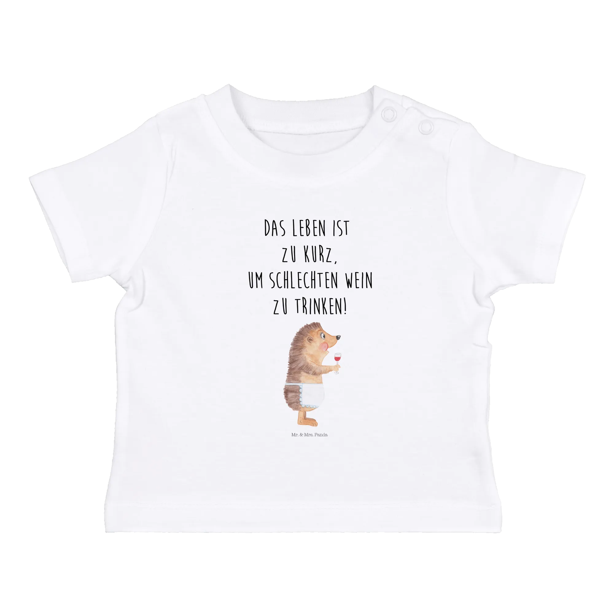 Organic Baby Shirt Igel Wein