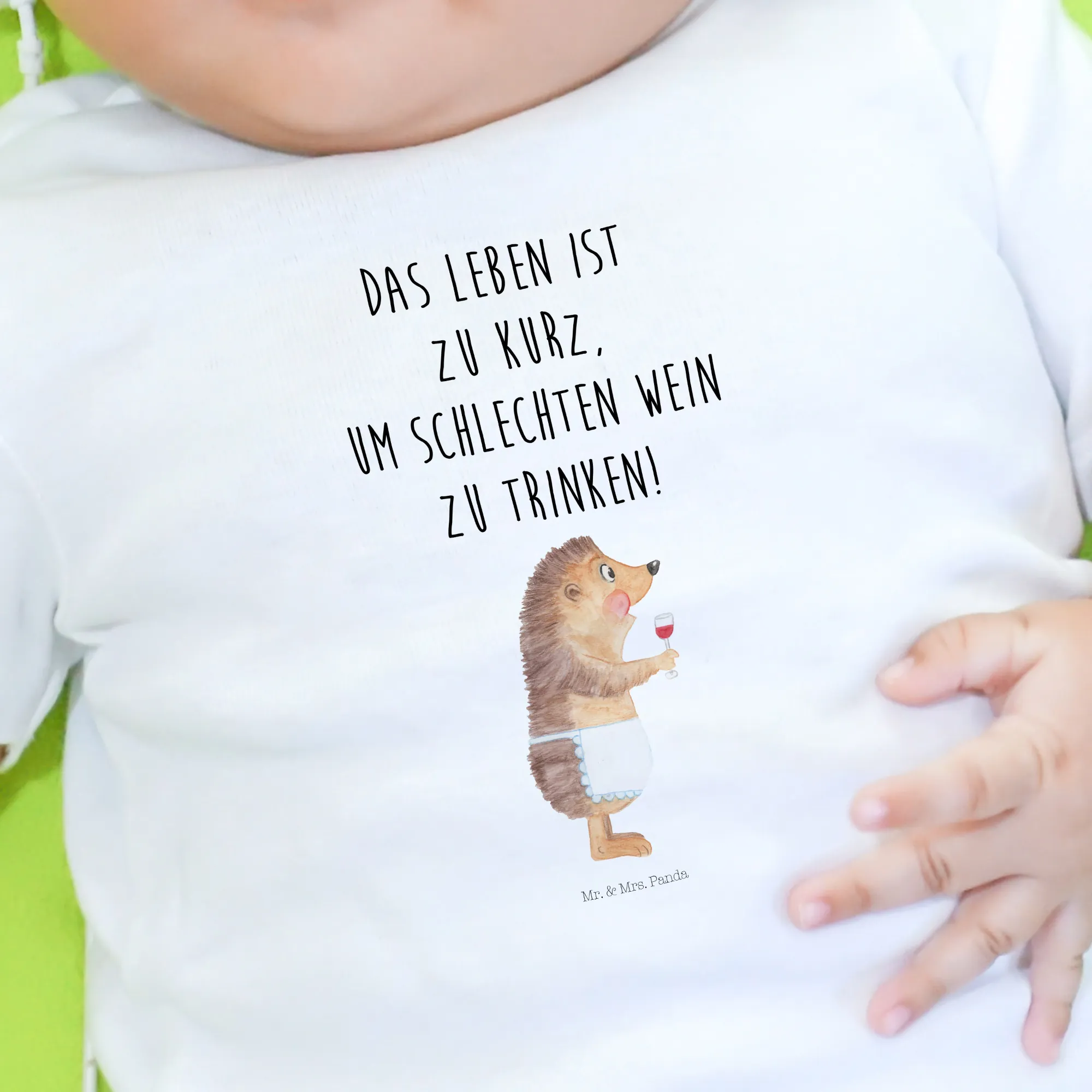 Organic Baby Shirt Igel Wein