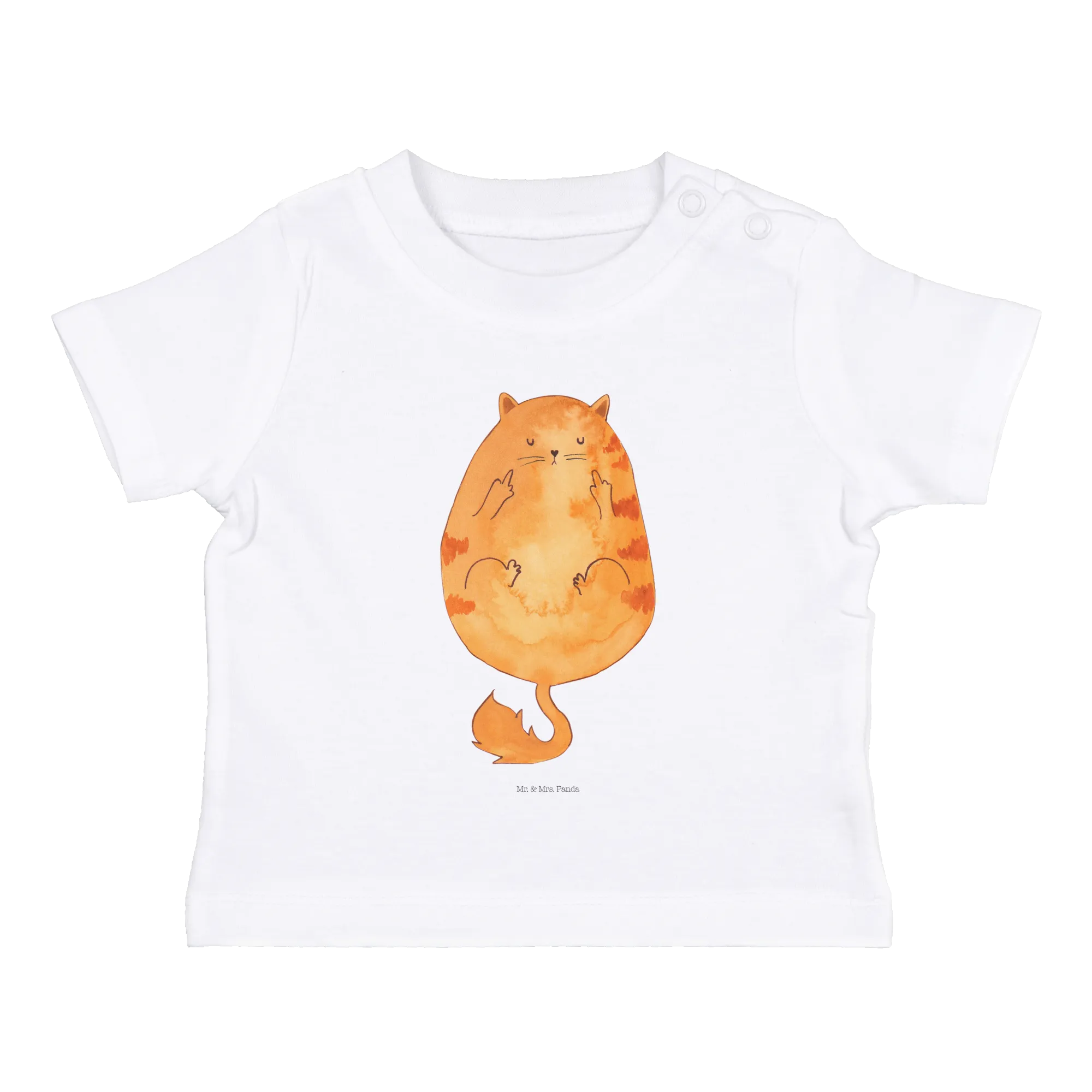 Organic Baby Shirt Katze Frühaufsteher