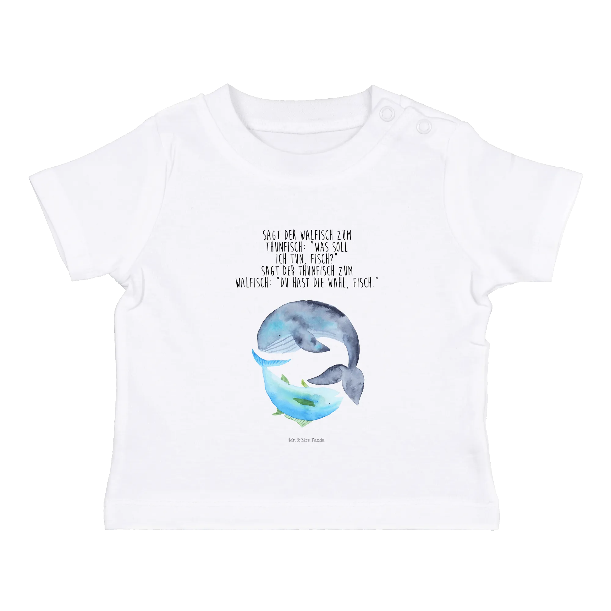 Organic Baby Shirt Walfisch Thunfisch