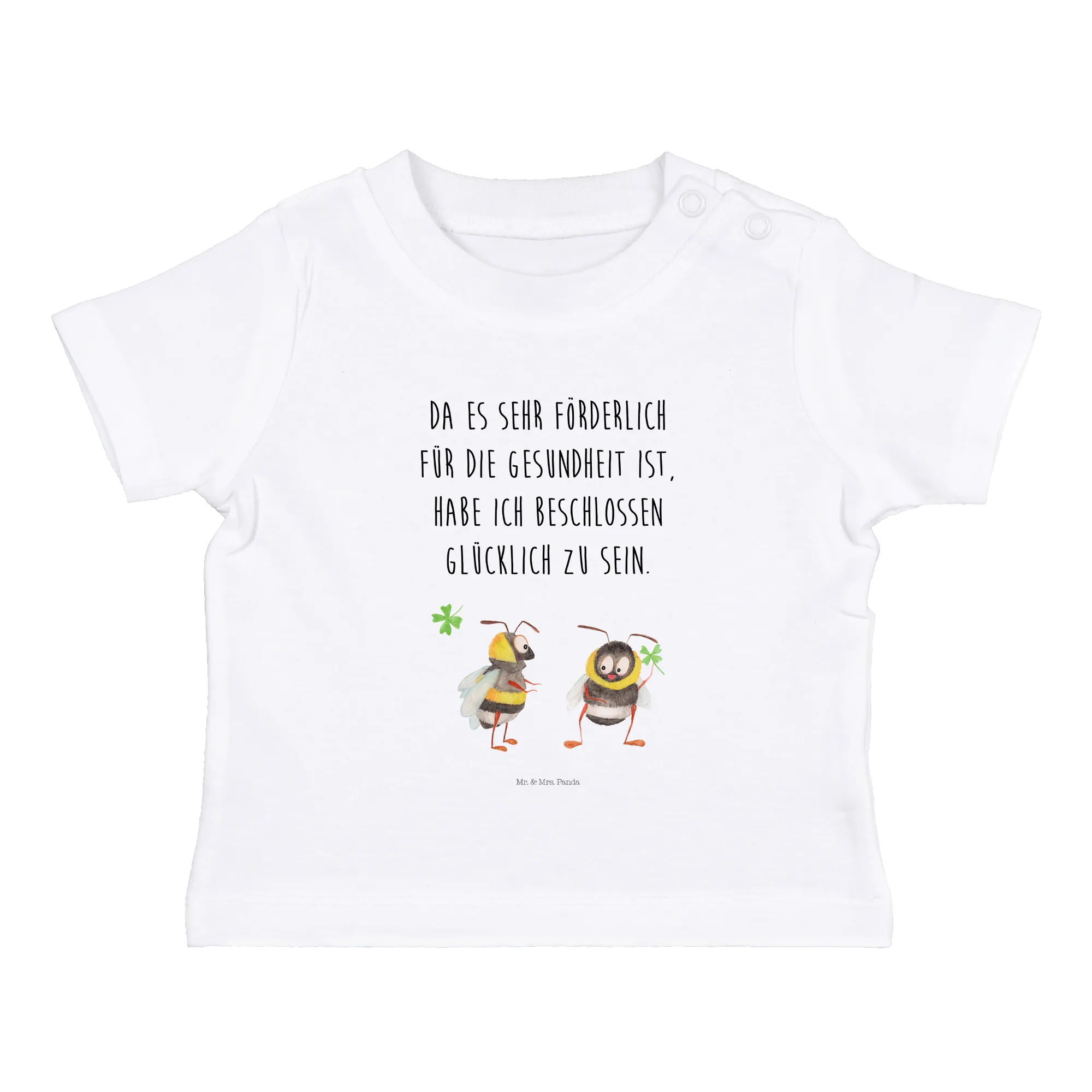 Organic Baby Shirt Hummeln Kleeblatt