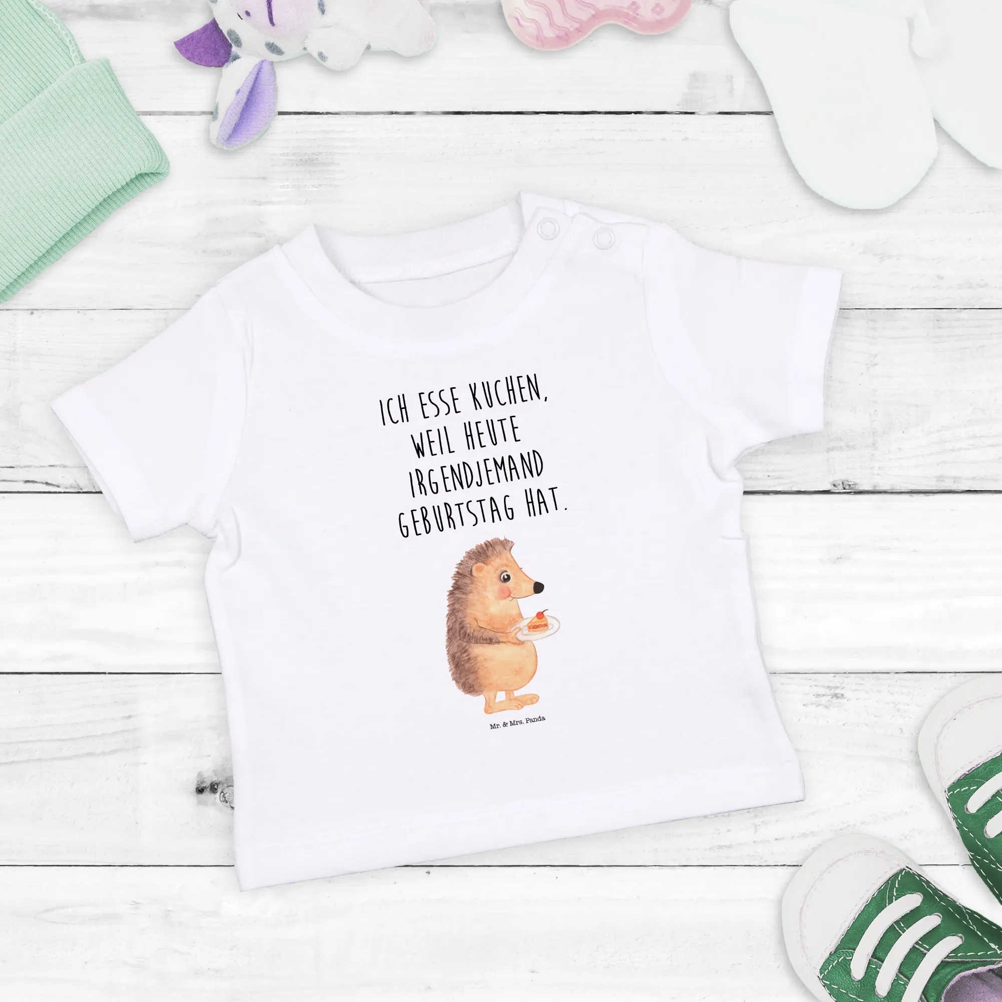 Organic Baby Shirt Igel Kuchenstück