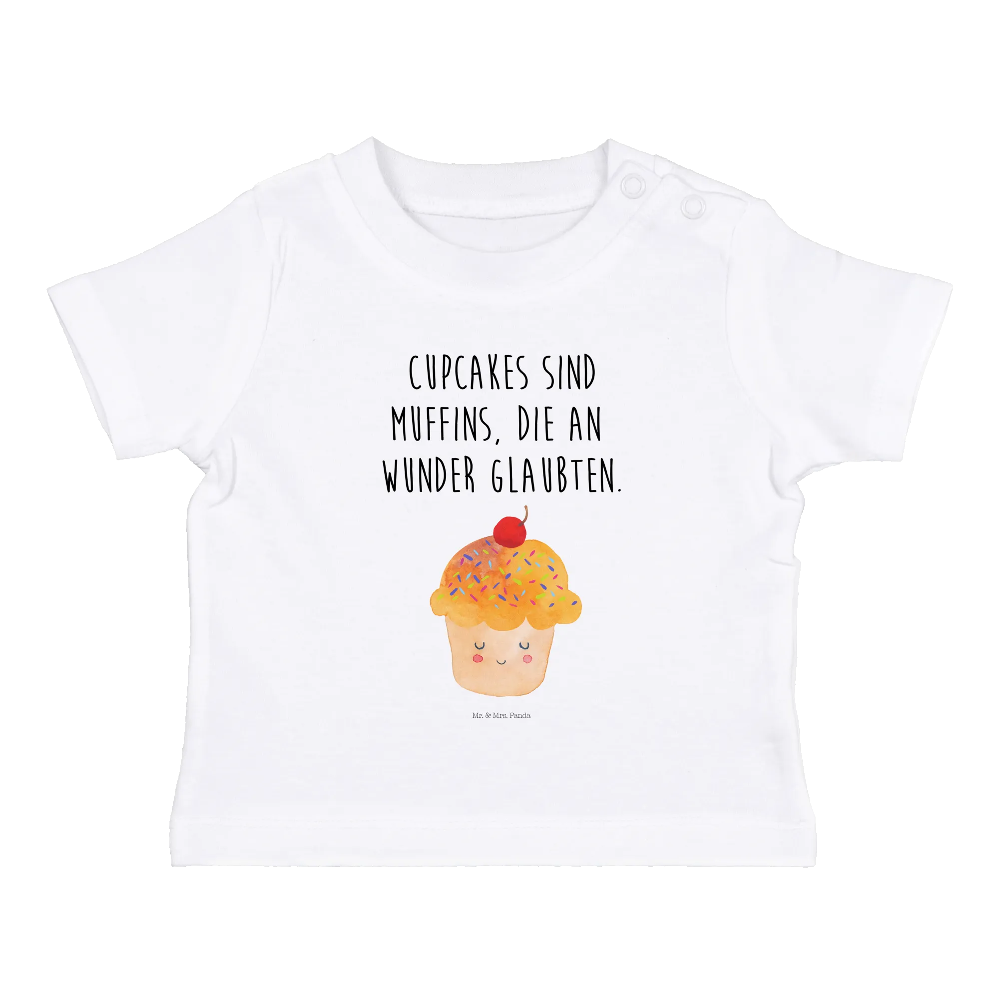 Organic Baby Shirt Cupcake