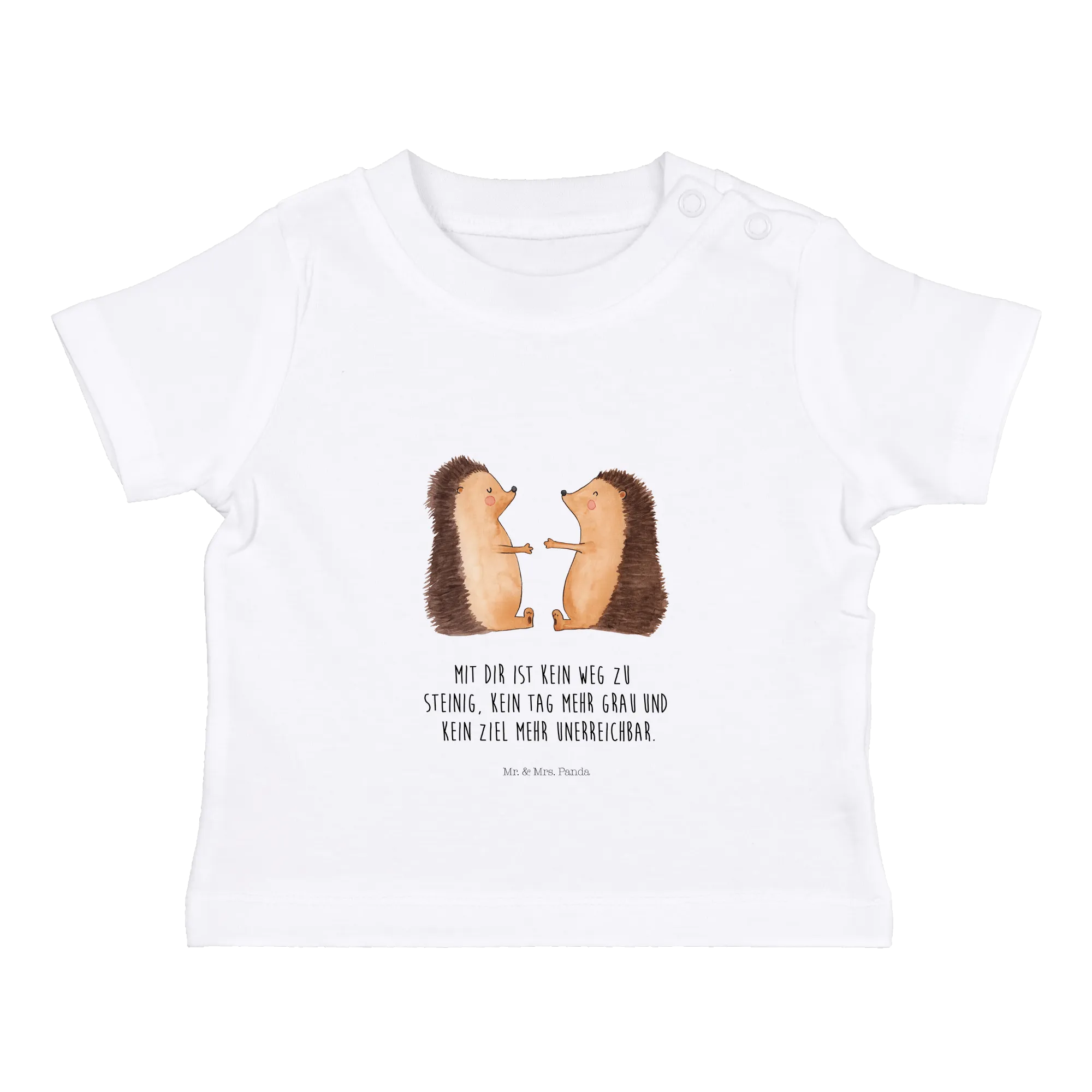 Organic Baby Shirt Igel Liebe