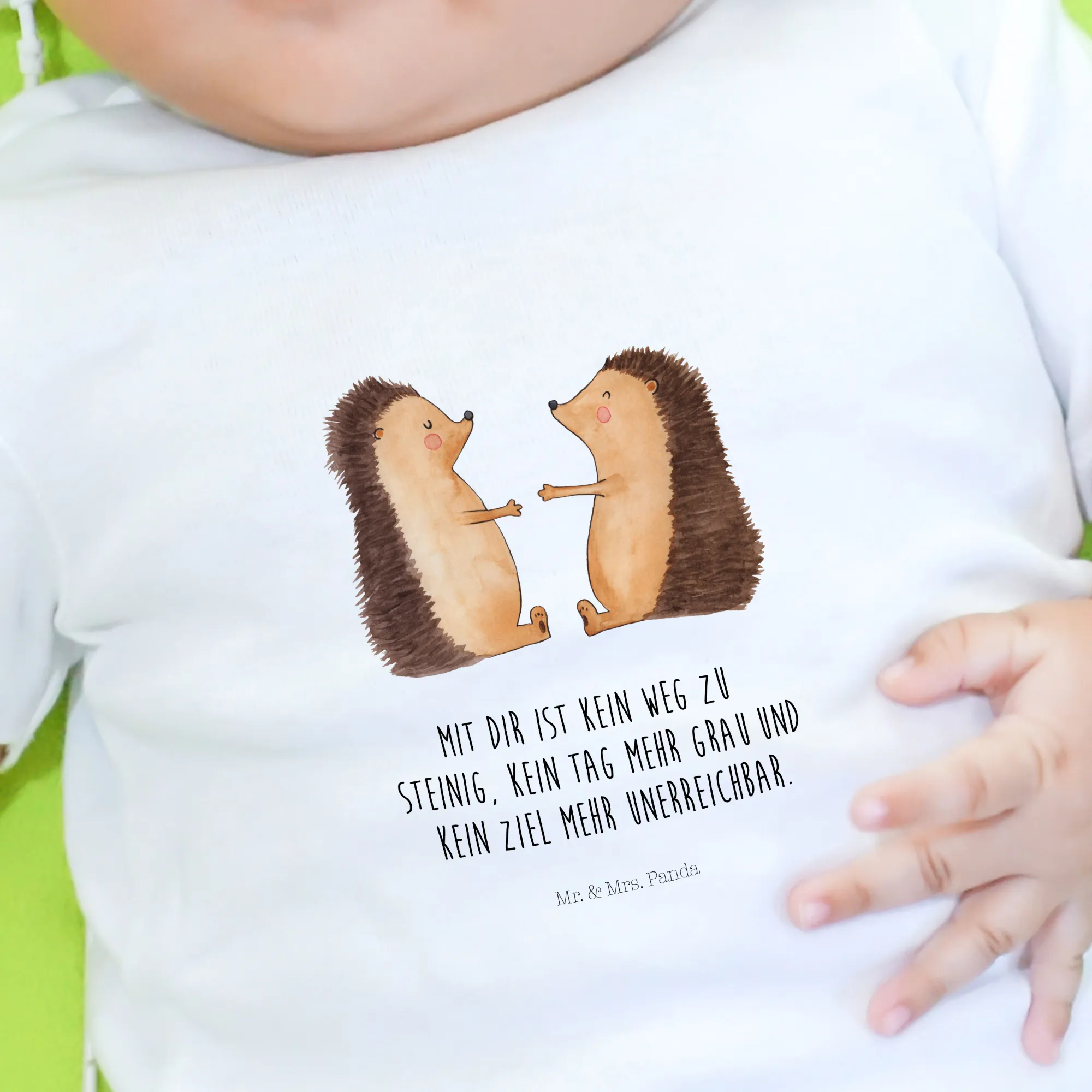 Organic Baby Shirt Igel Liebe