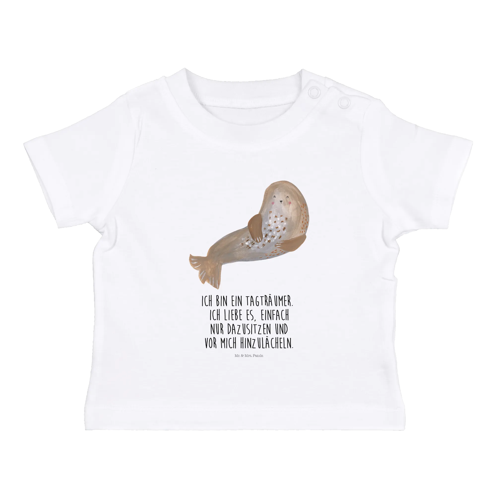 Organic Baby Shirt Robbe Lachen