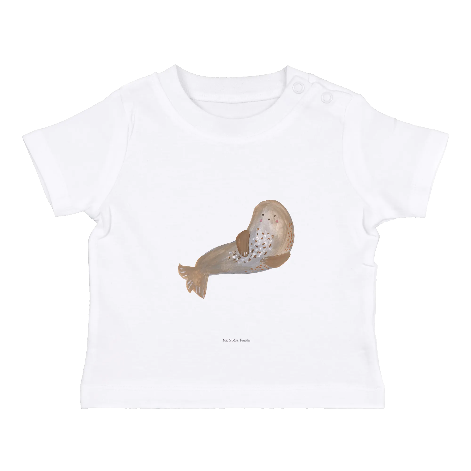 Organic Baby Shirt Robbe Lachen