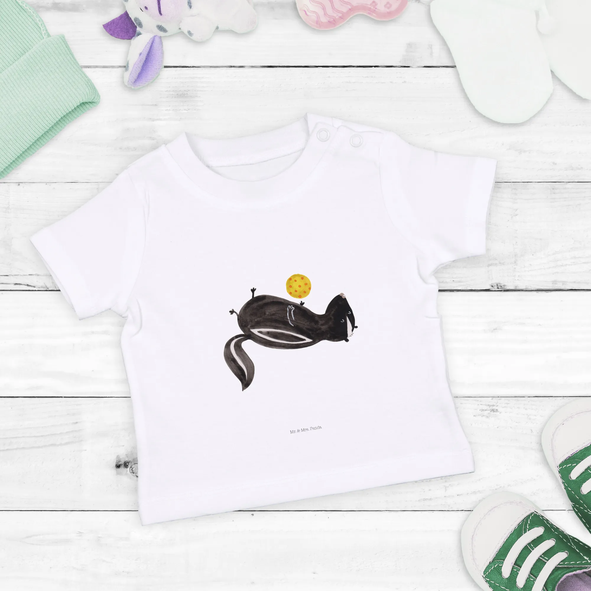 Organic Baby Shirt Stinktier Ball