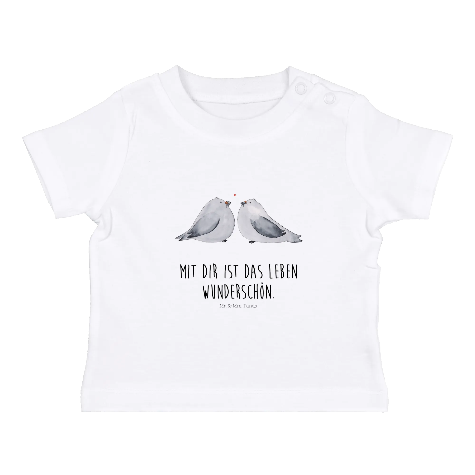 Organic Baby Shirt Turteltauben Liebe