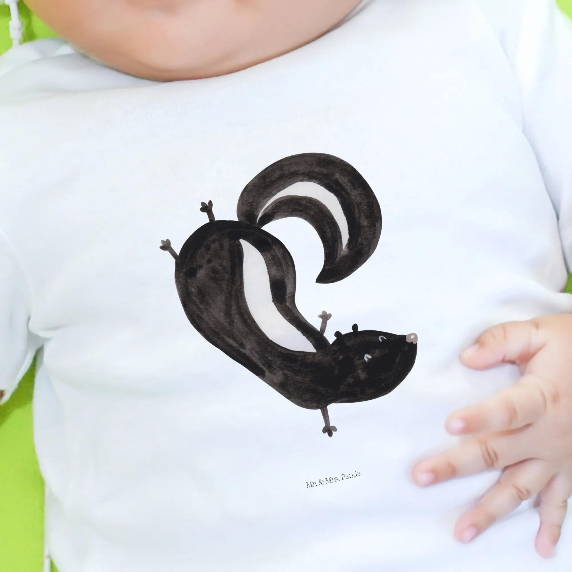 Organic Baby Shirt Stinktier Handstand