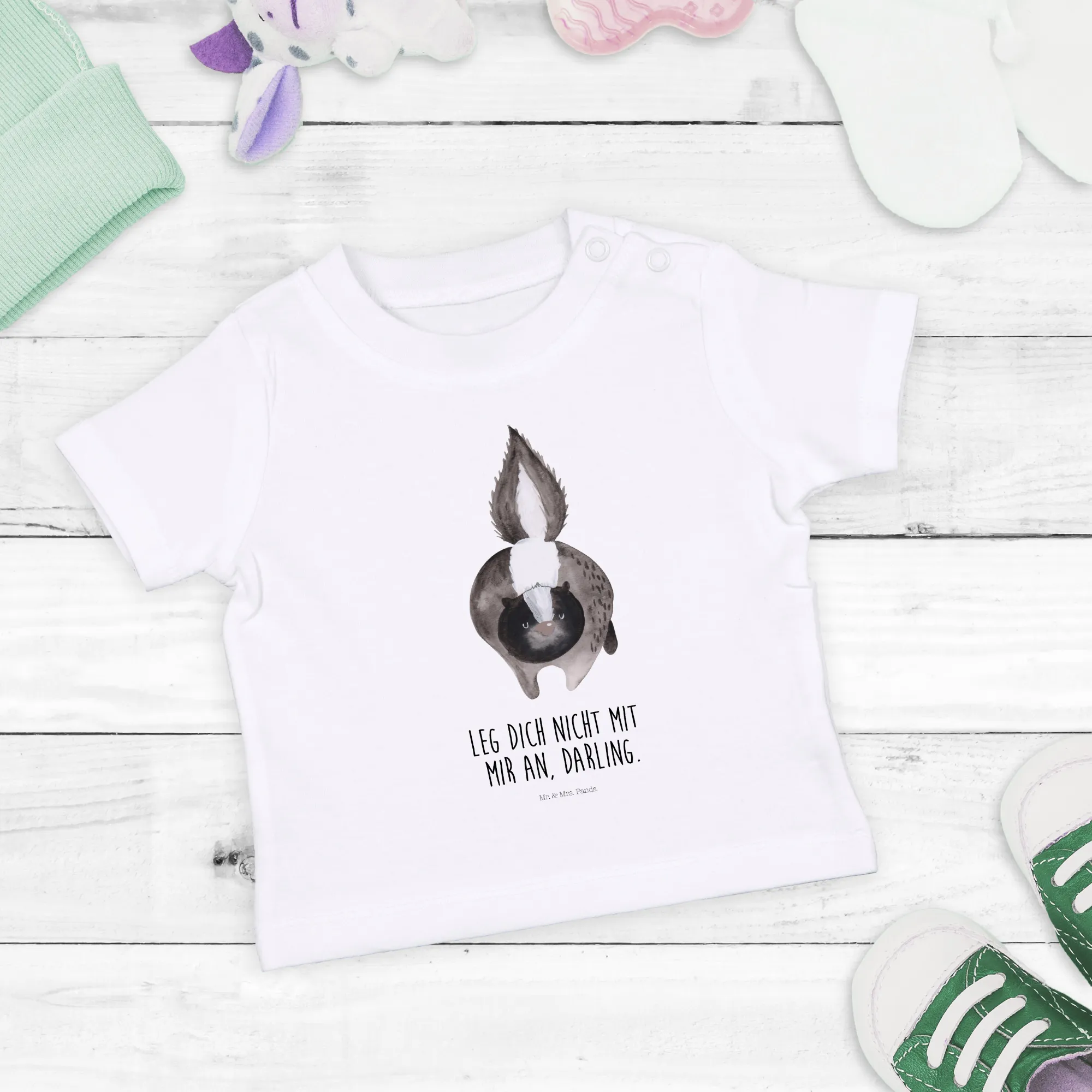 Organic Baby Shirt Stinktier Angriff