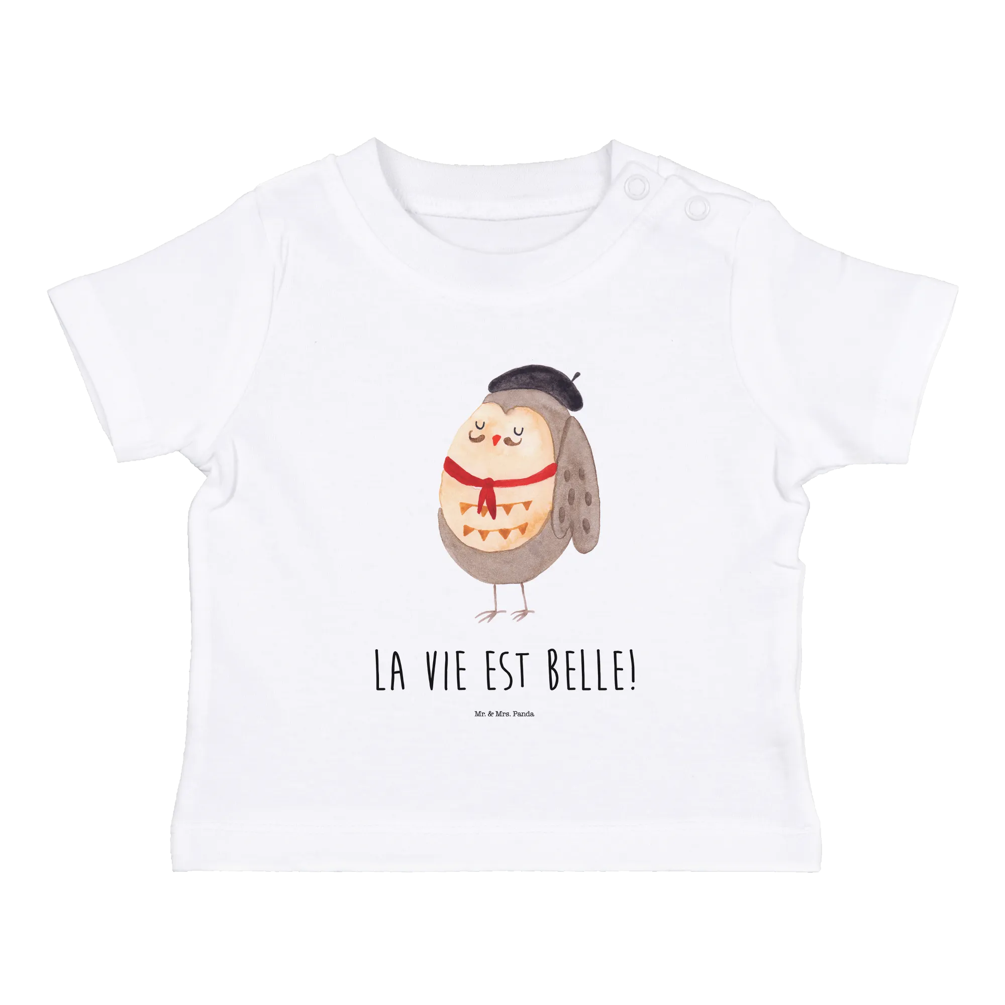 Organic Baby Shirt Eule Frankreich