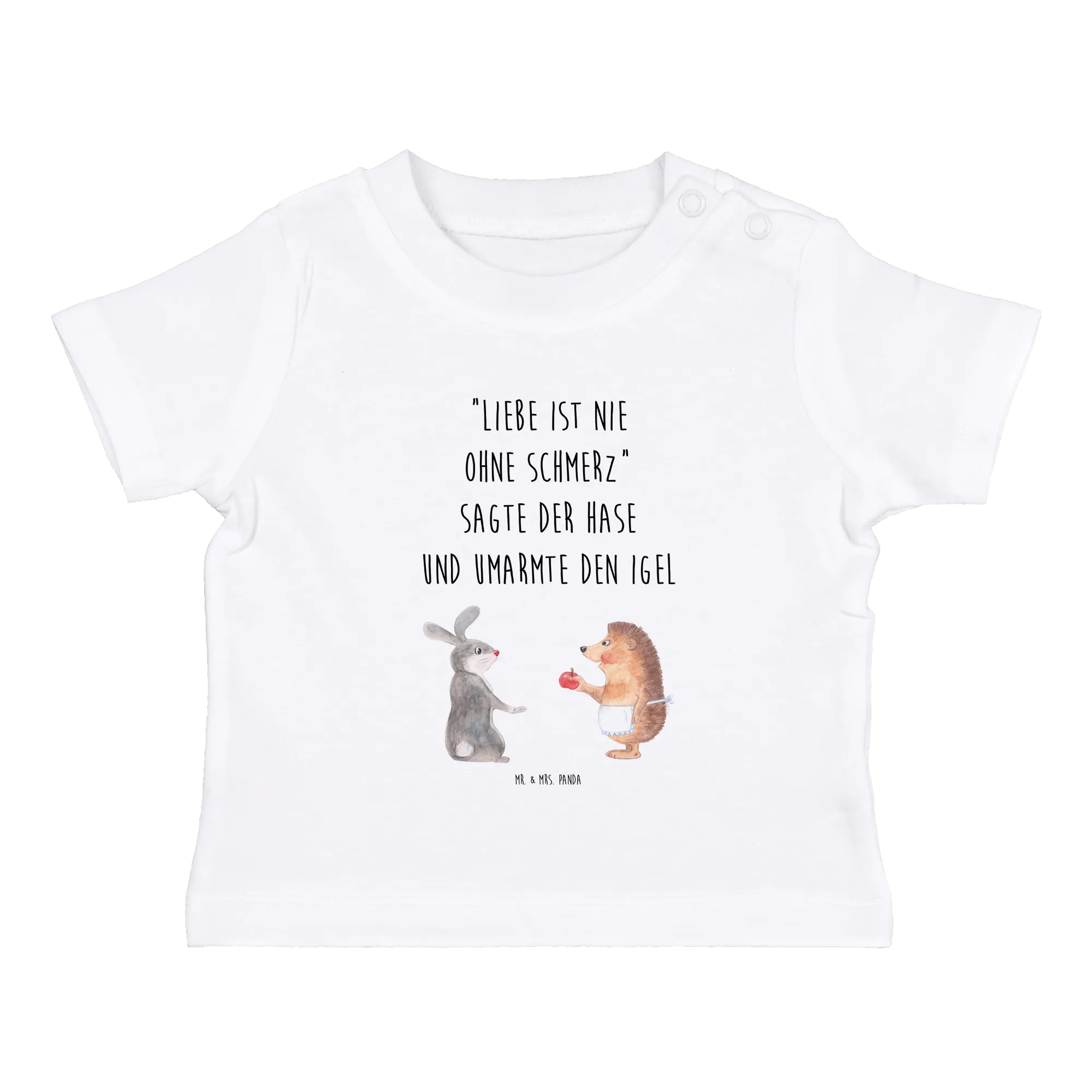 Organic Baby Shirt Hase Igel