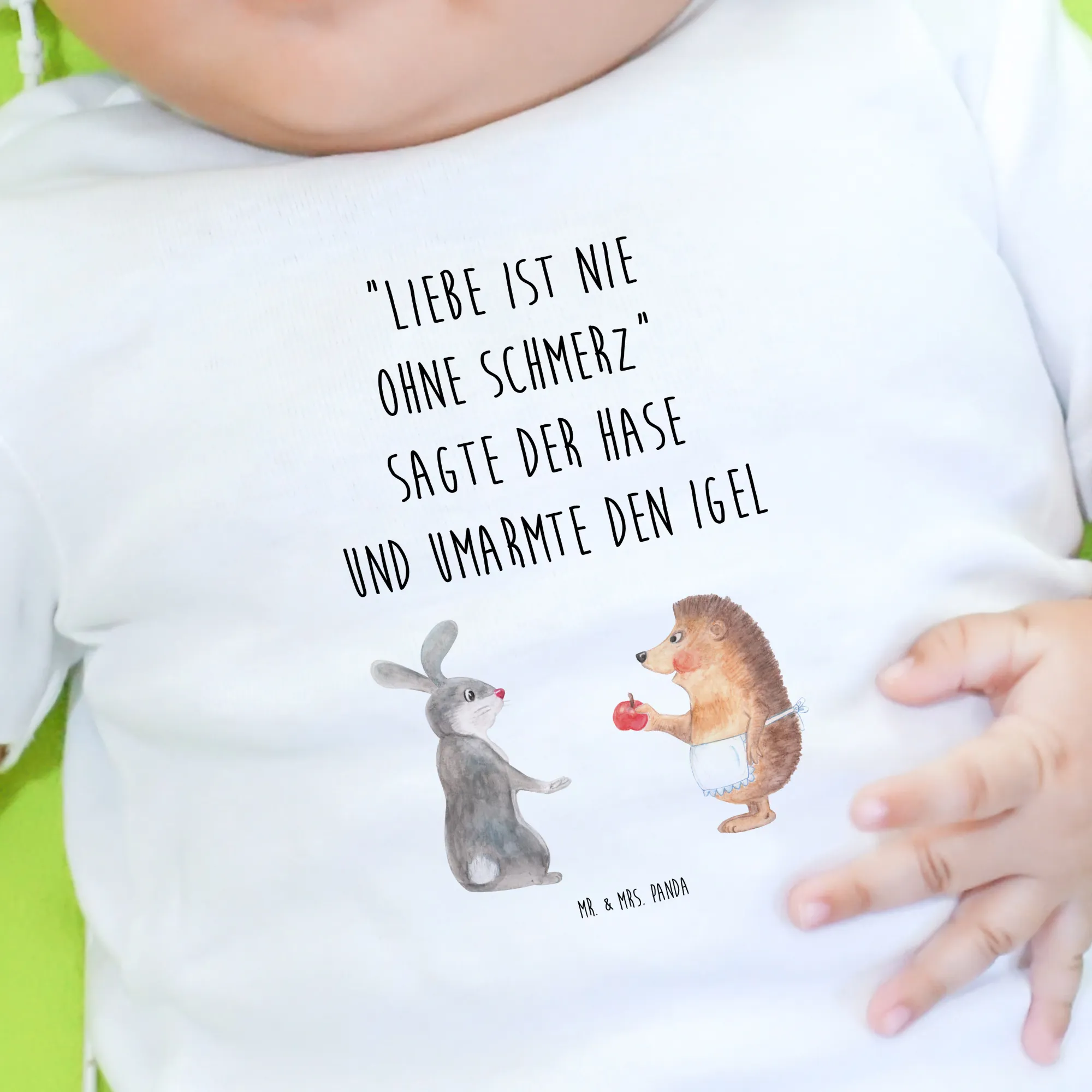 Organic Baby Shirt Hase Igel