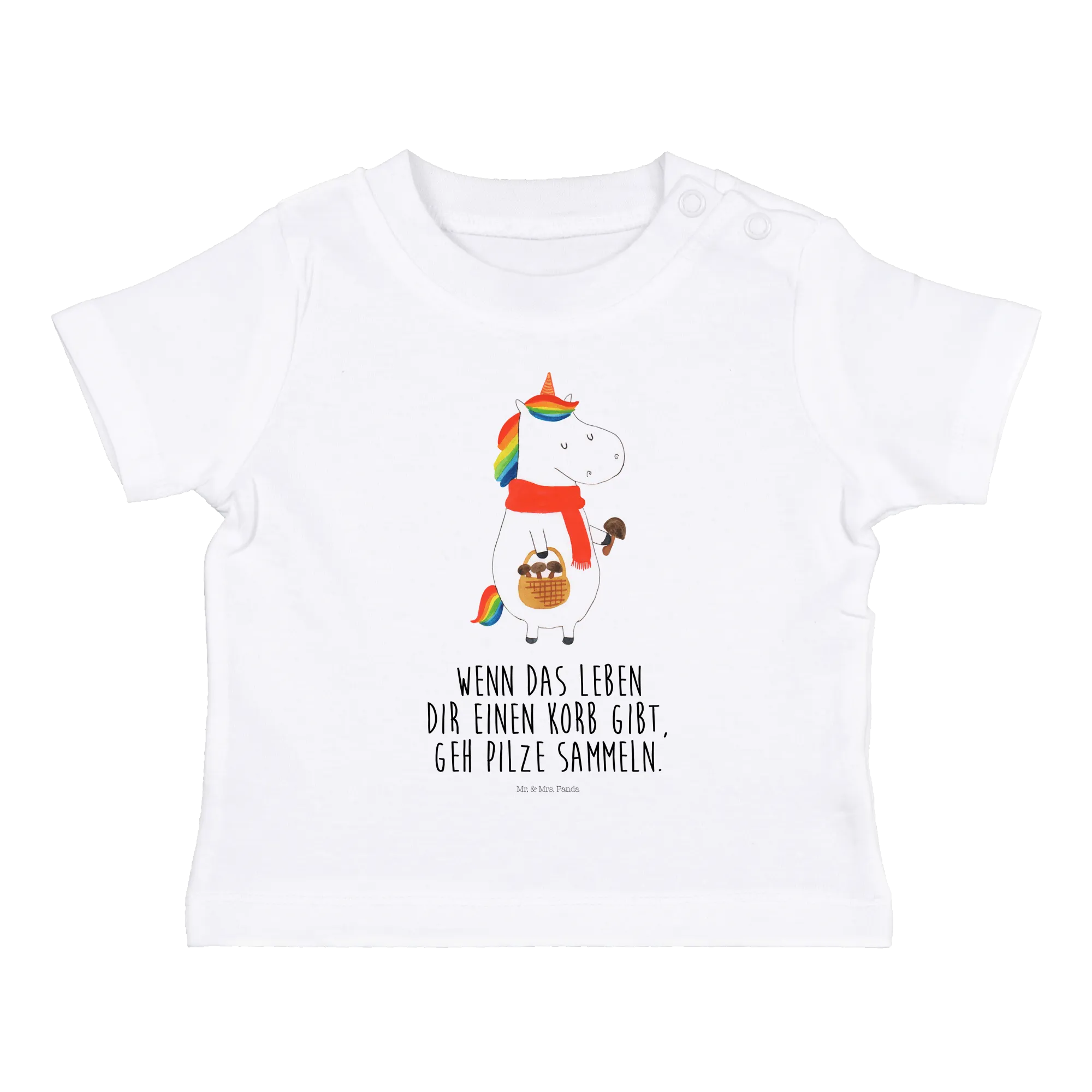 Organic Baby Shirt Einhorn Pilz