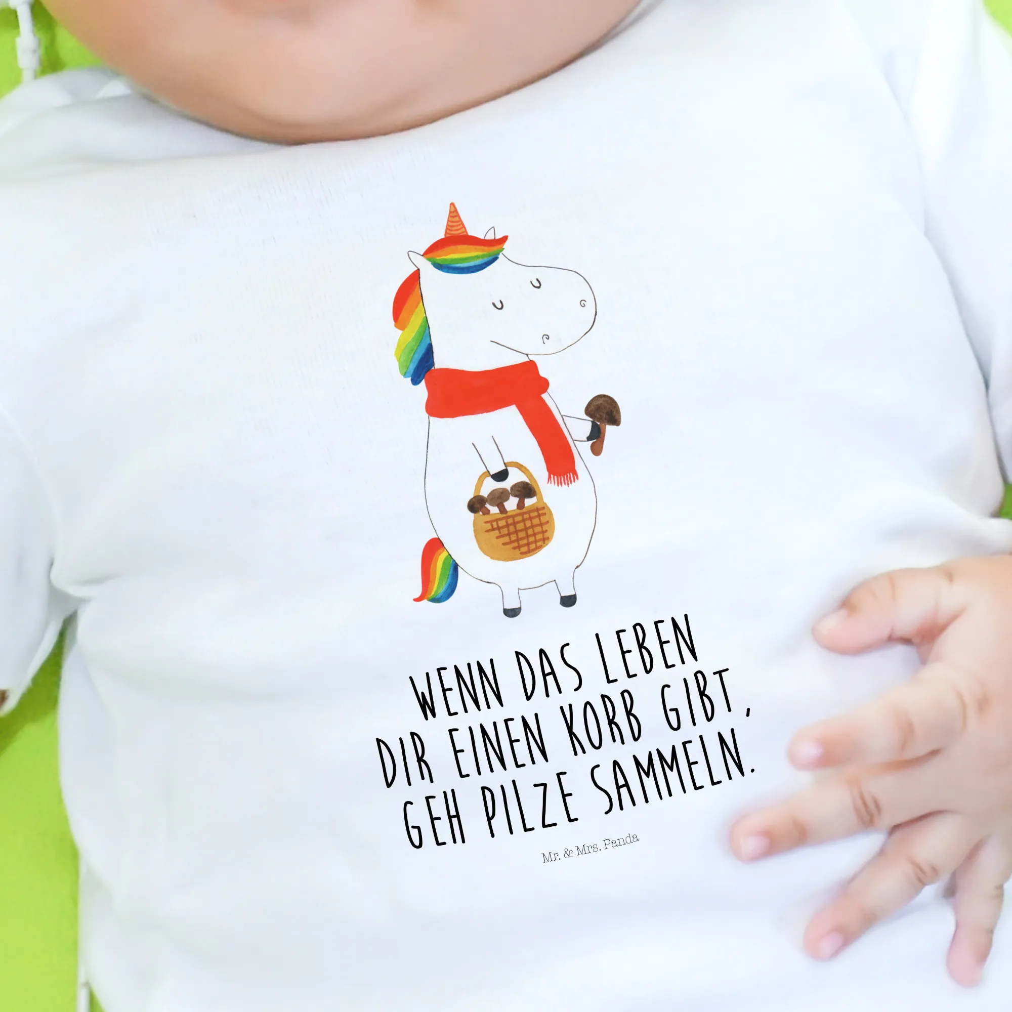 Organic Baby Shirt Einhorn Pilz