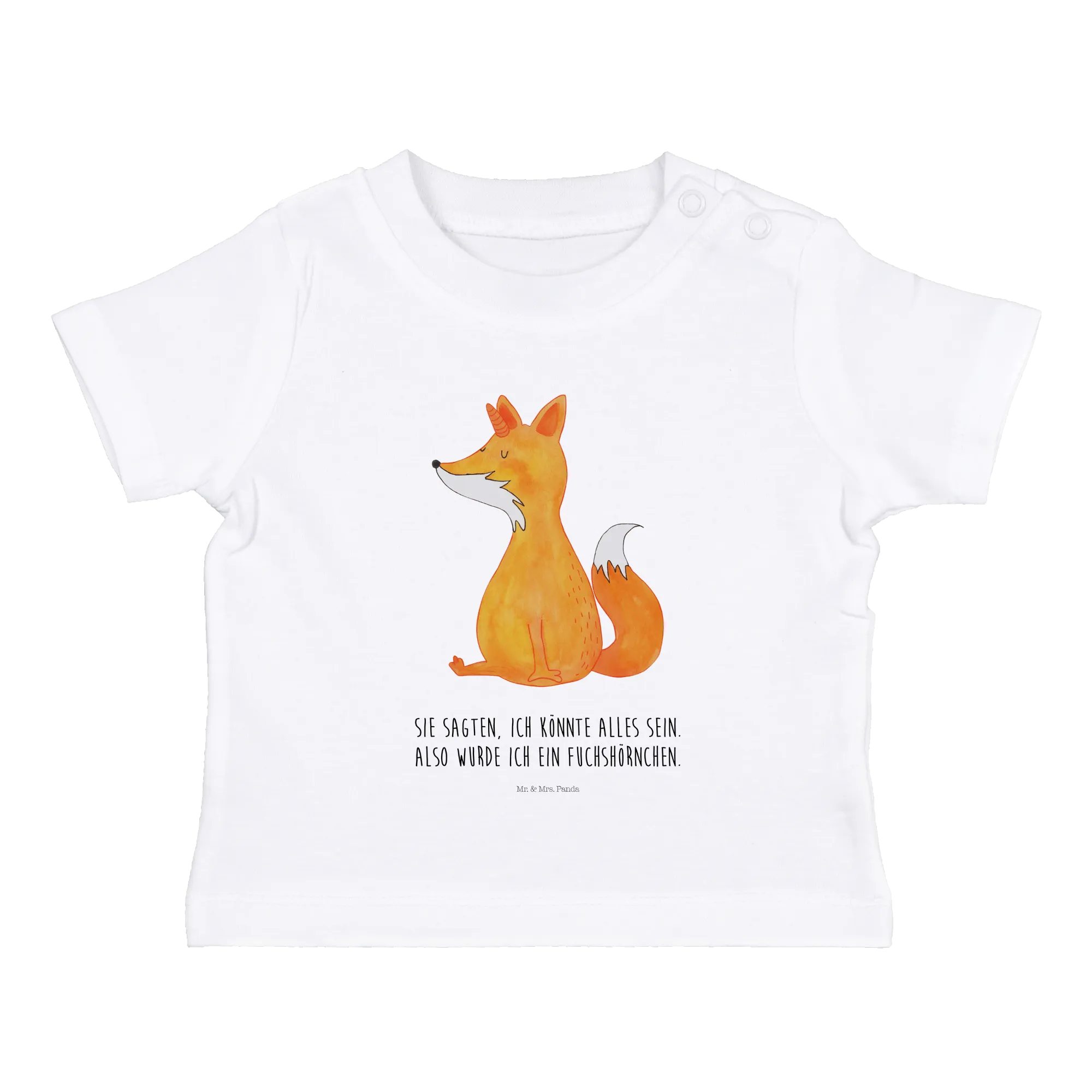 Organic Baby Shirt Einhorn Fuchs