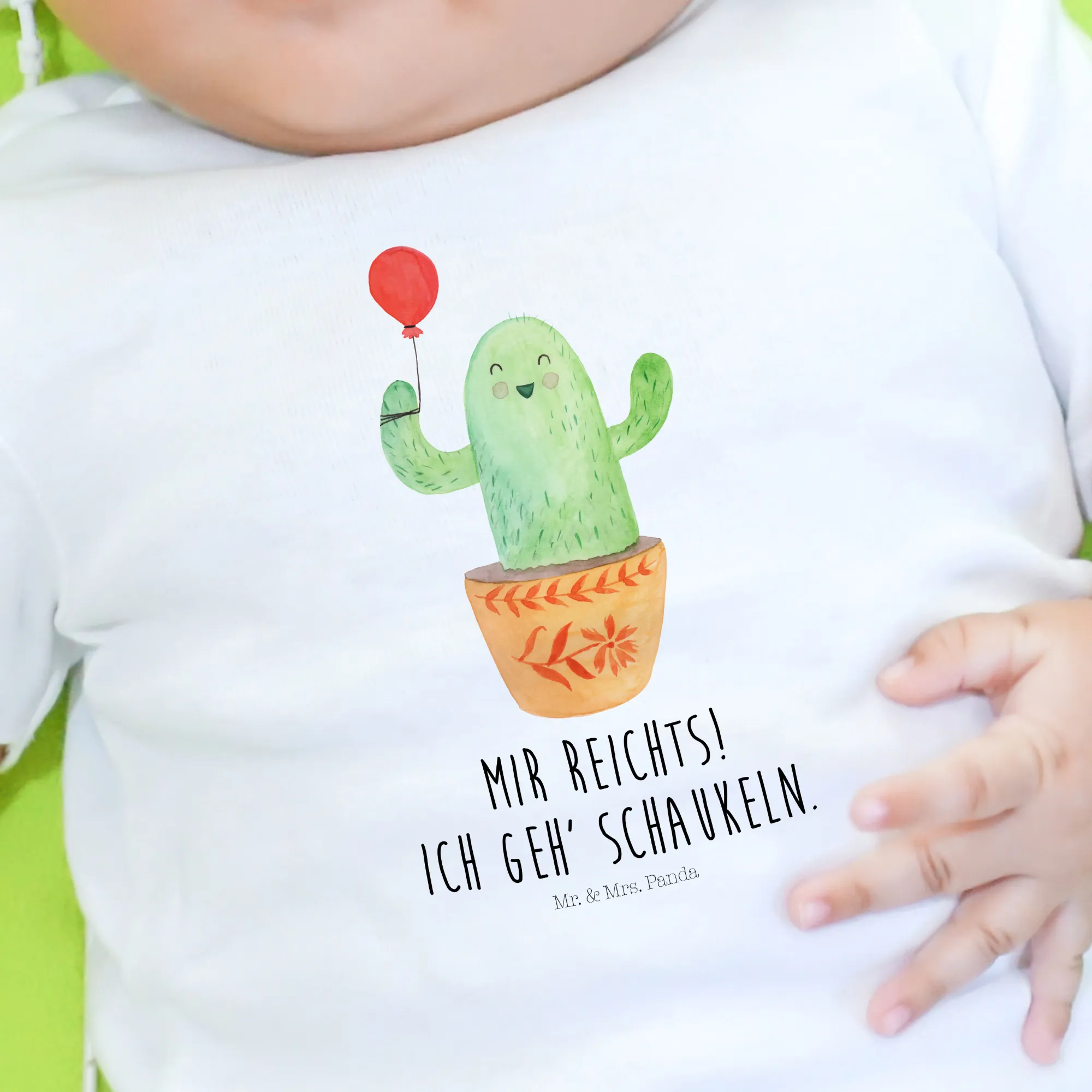 Organic Baby Shirt Kaktus Luftballon