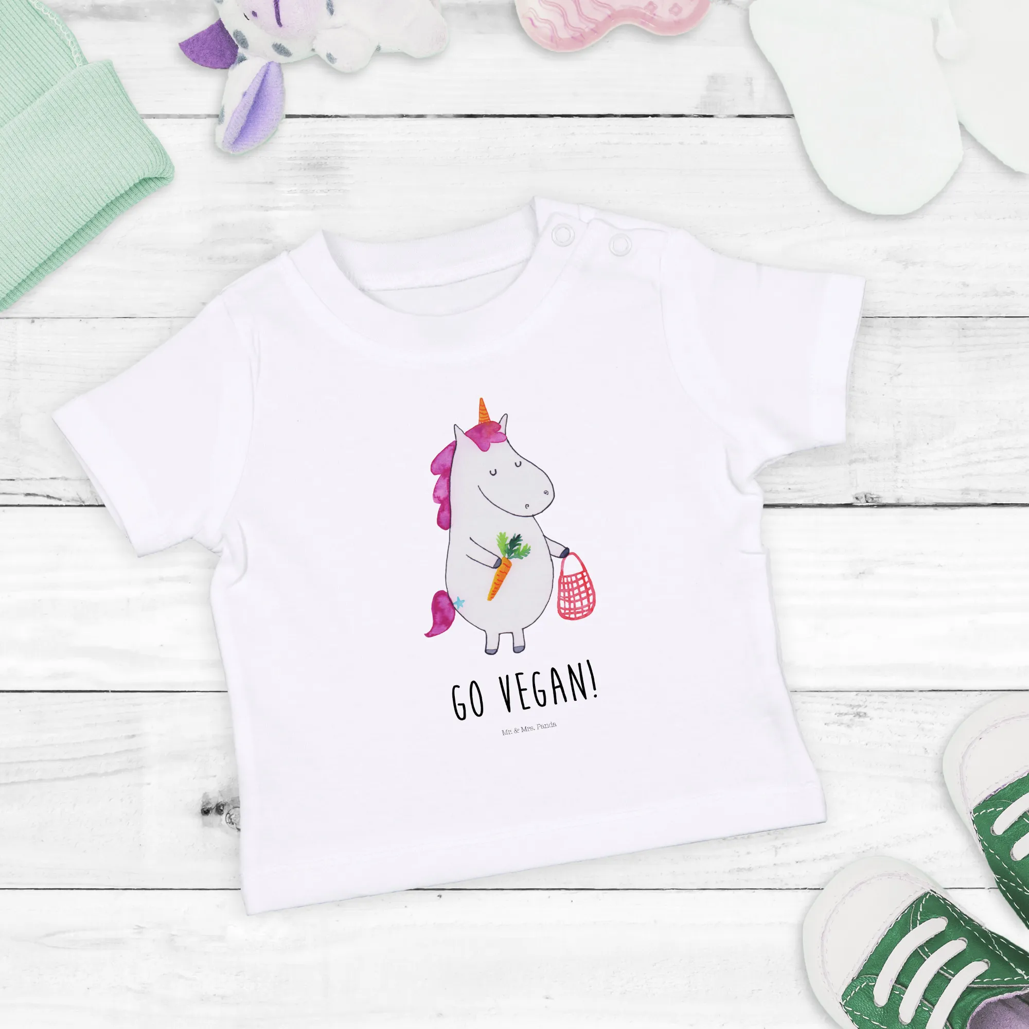 Organic Baby Shirt Einhorn Vegan