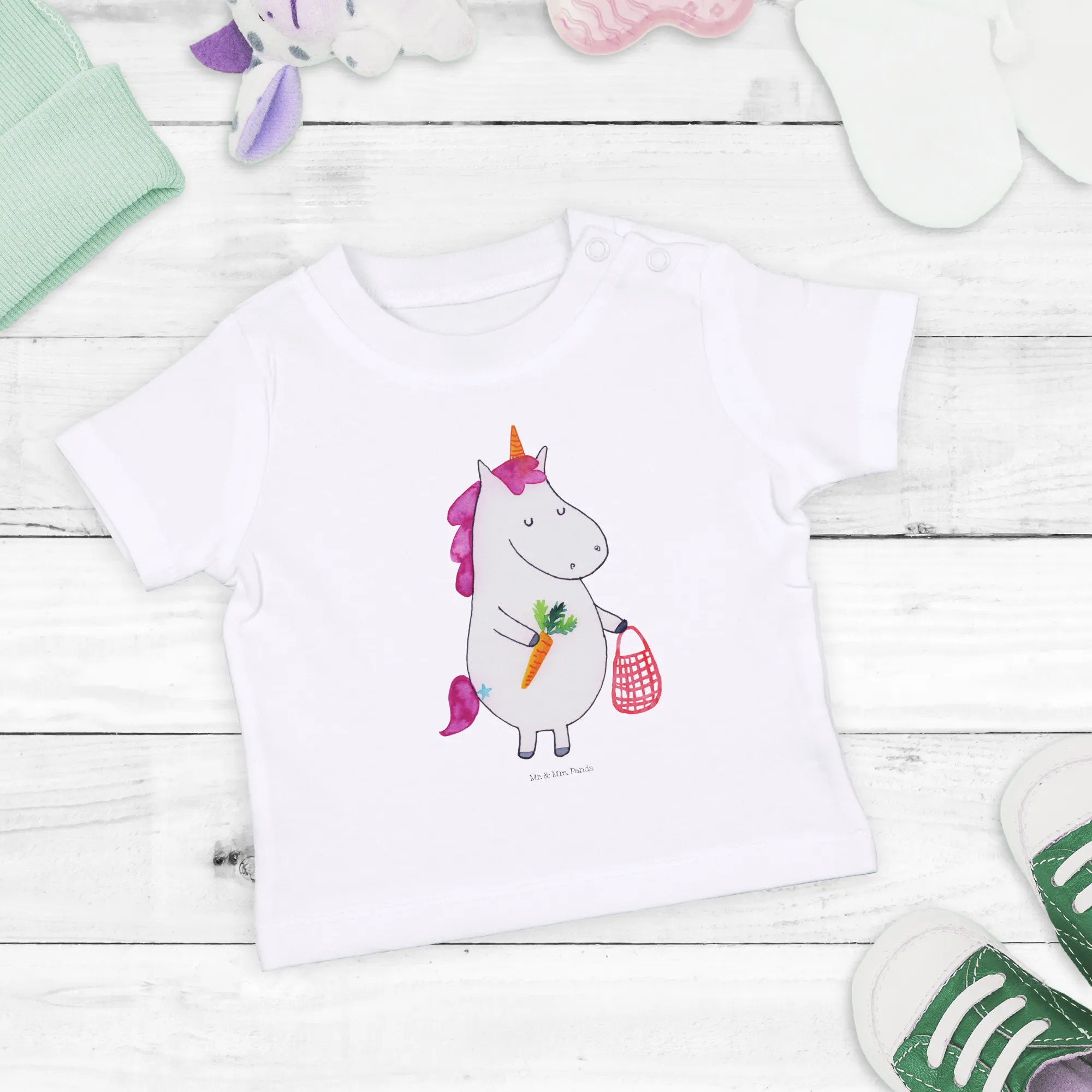 Organic Baby Shirt Einhorn Vegan