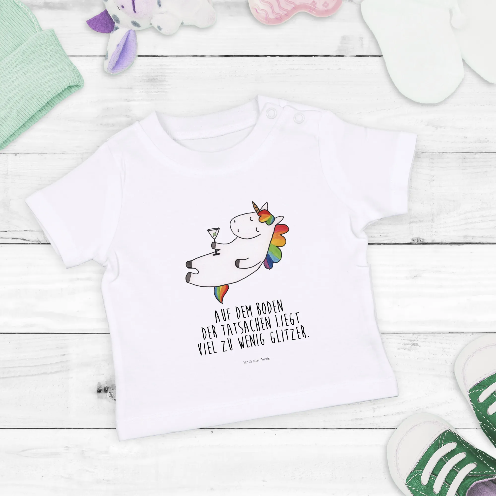 Organic Baby Shirt Einhorn Cocktail