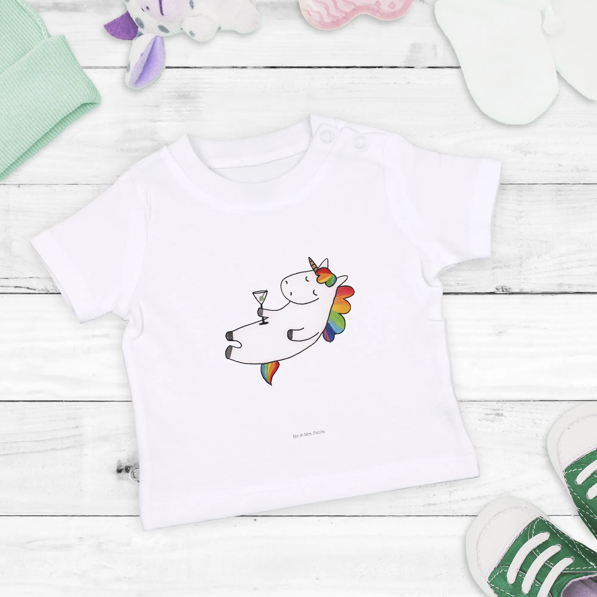 Organic Baby Shirt Einhorn Cocktail