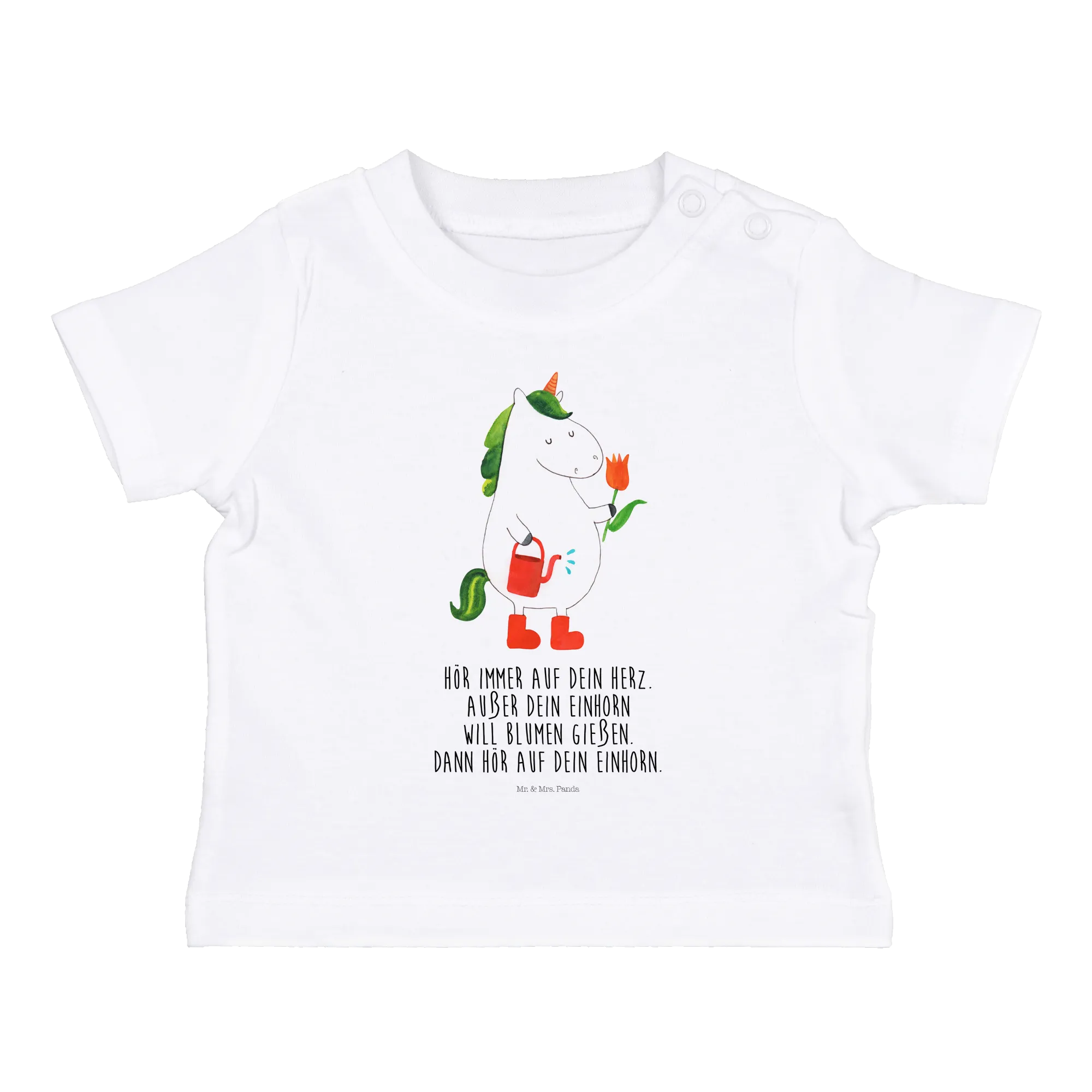 Organic Baby Shirt Einhorn Gärtner