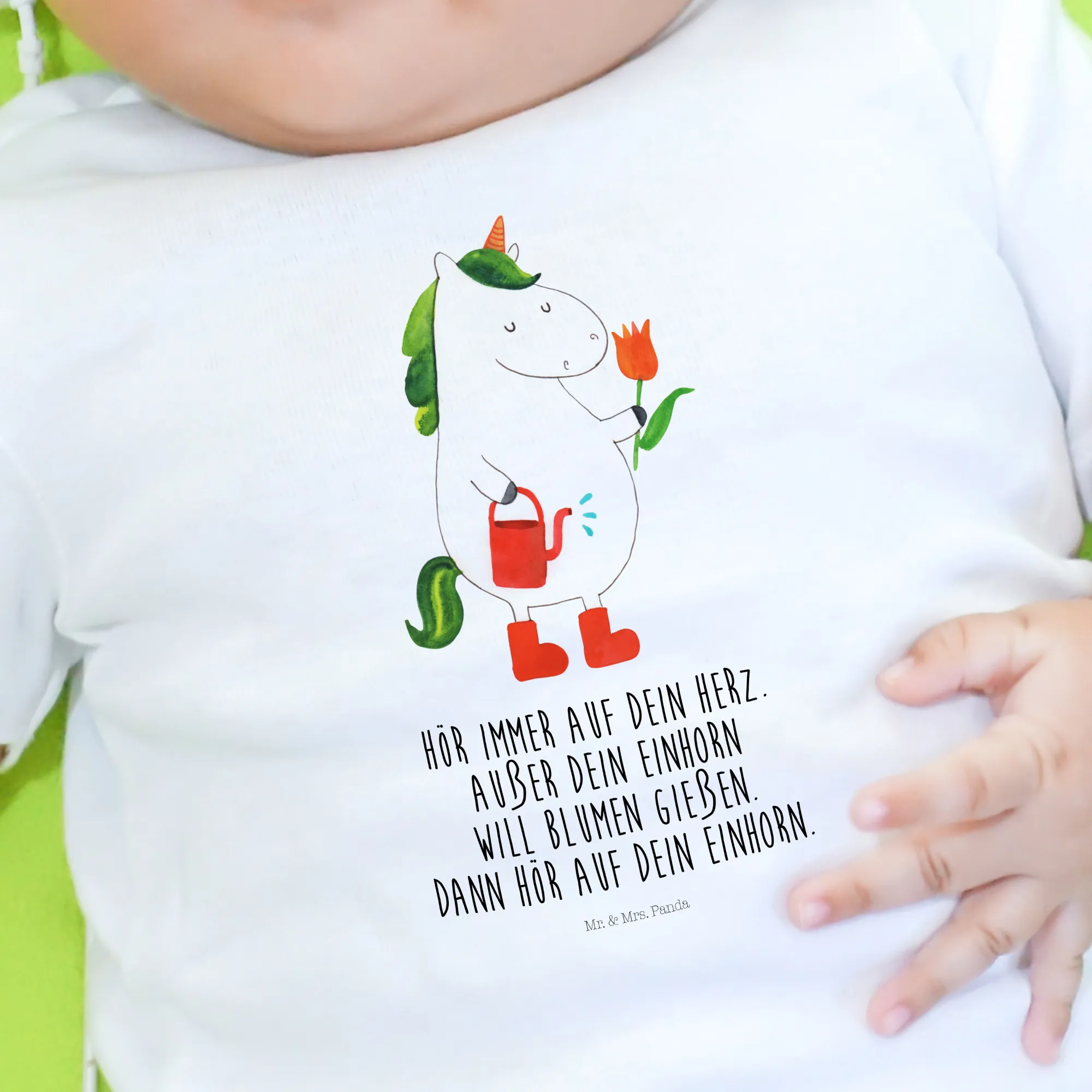 Organic Baby Shirt Einhorn Gärtner