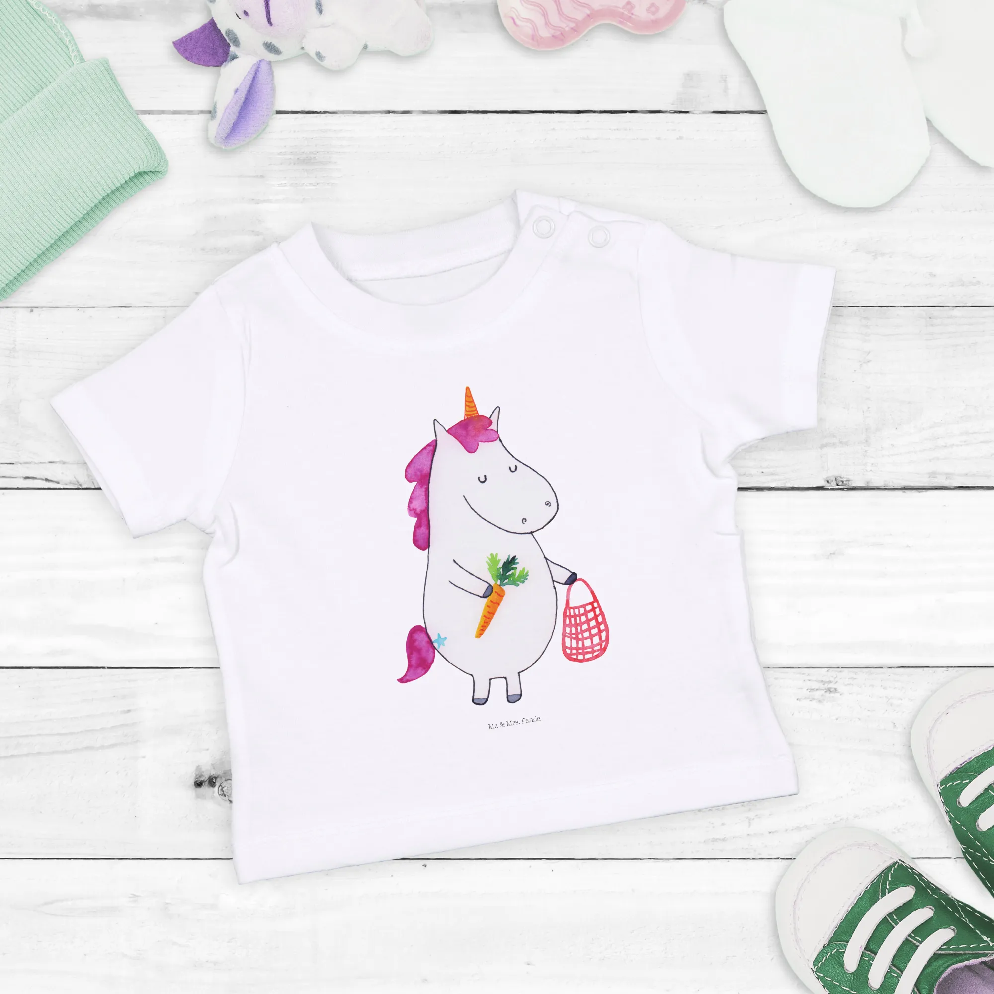 Organic Baby Shirt Einhorn Gemüse