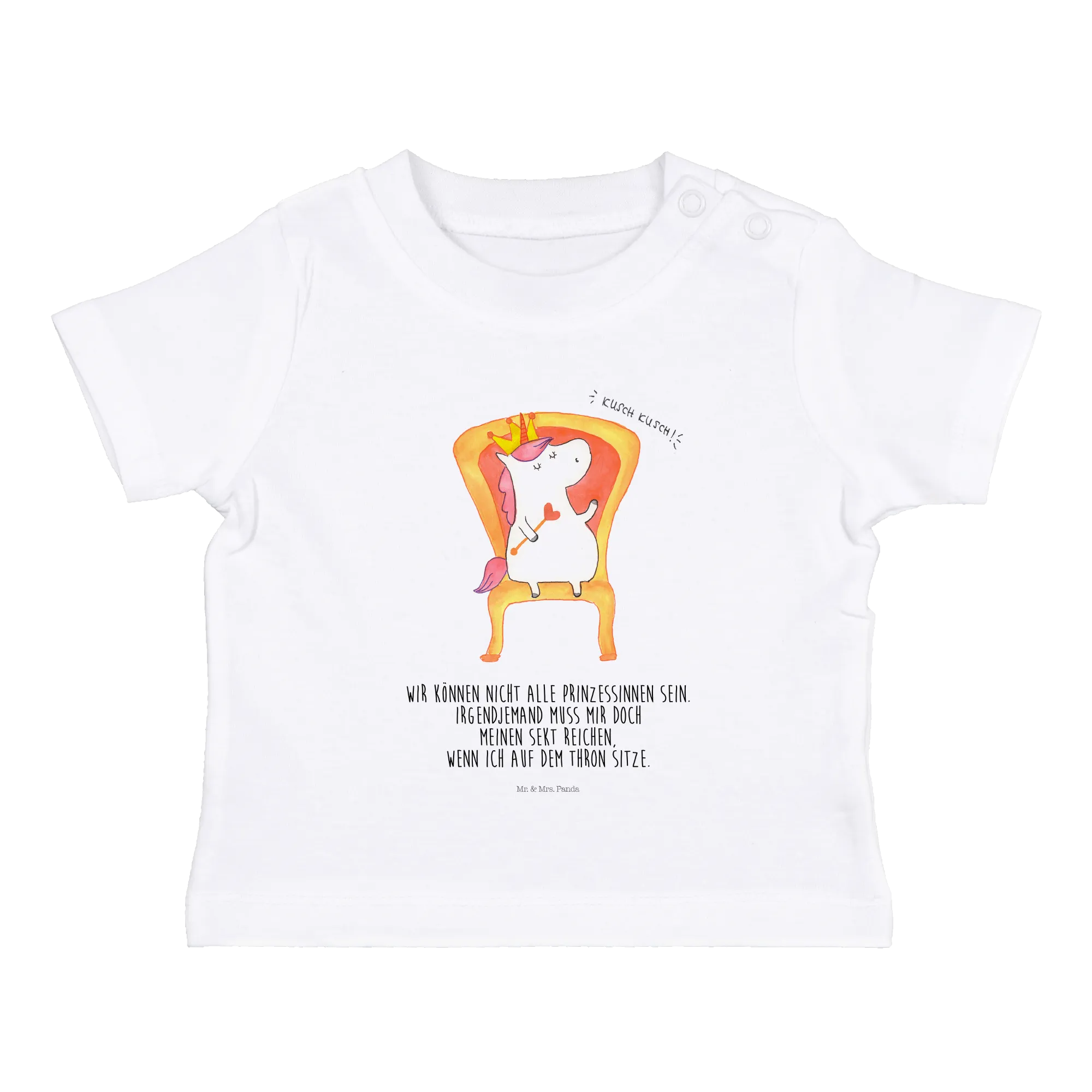 Organic Baby Shirt Einhorn König