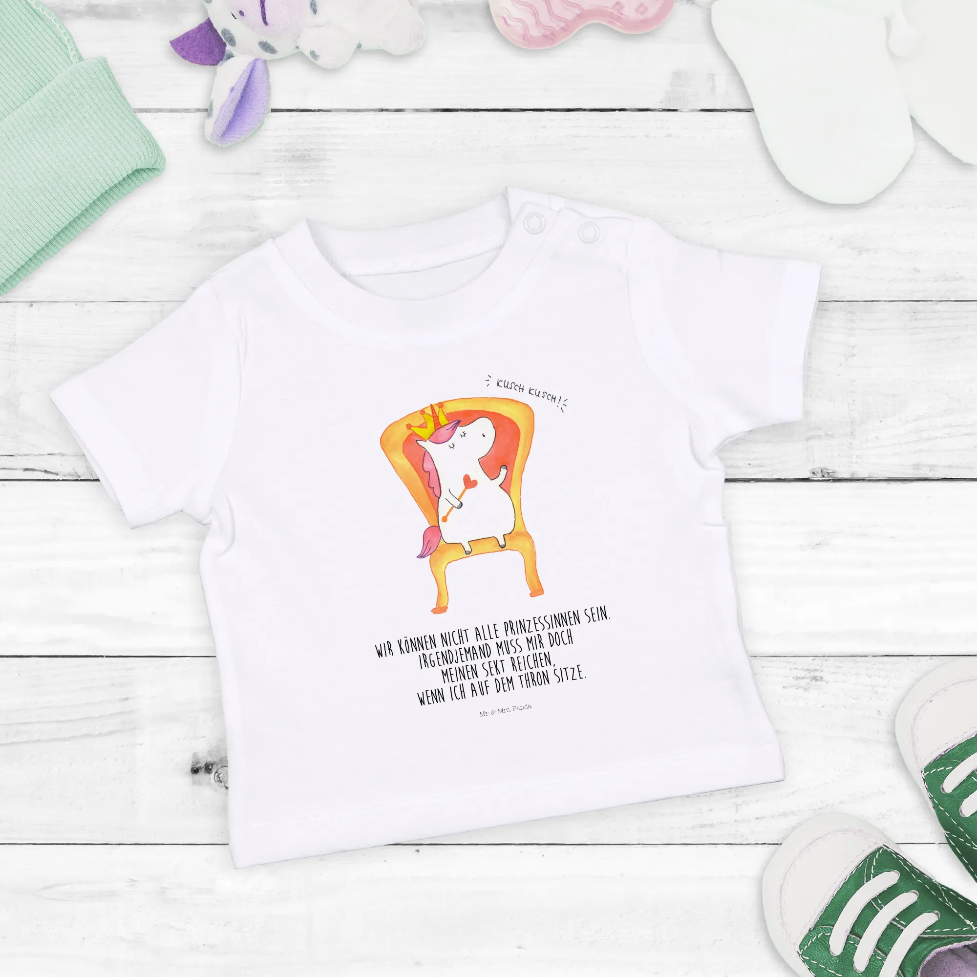 Organic Baby Shirt Einhorn König