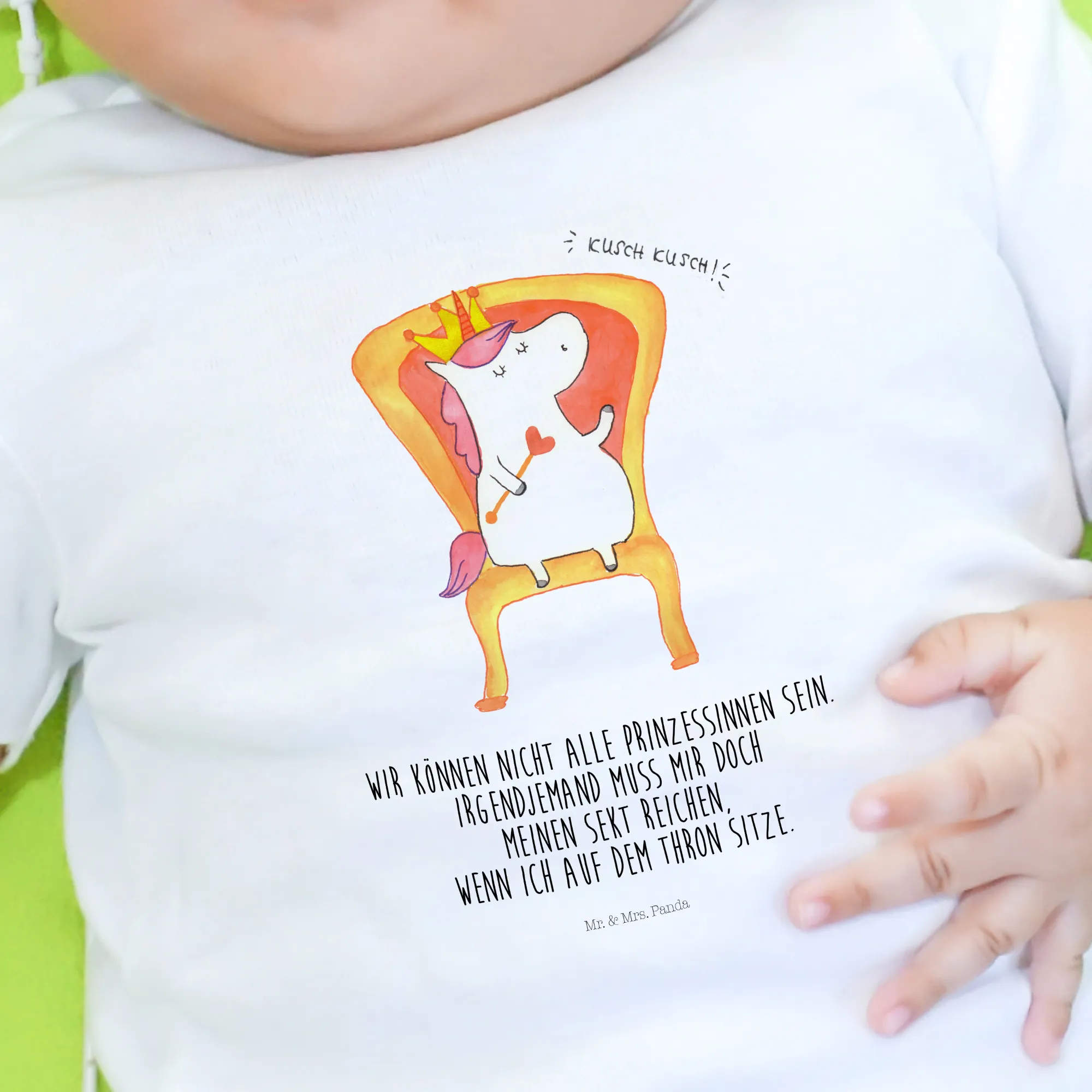 Organic Baby Shirt Einhorn König