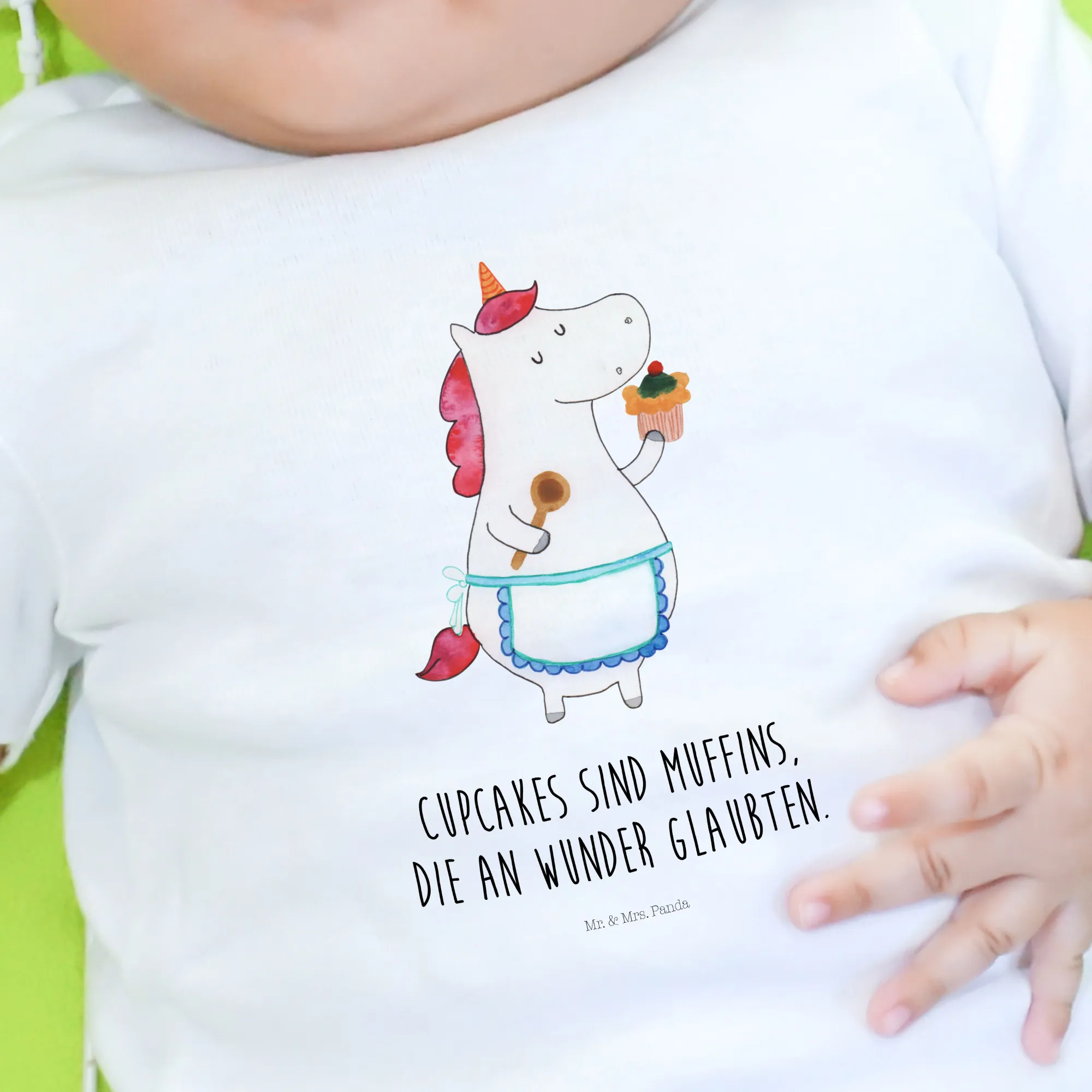 Organic Baby Shirt Einhorn Küche