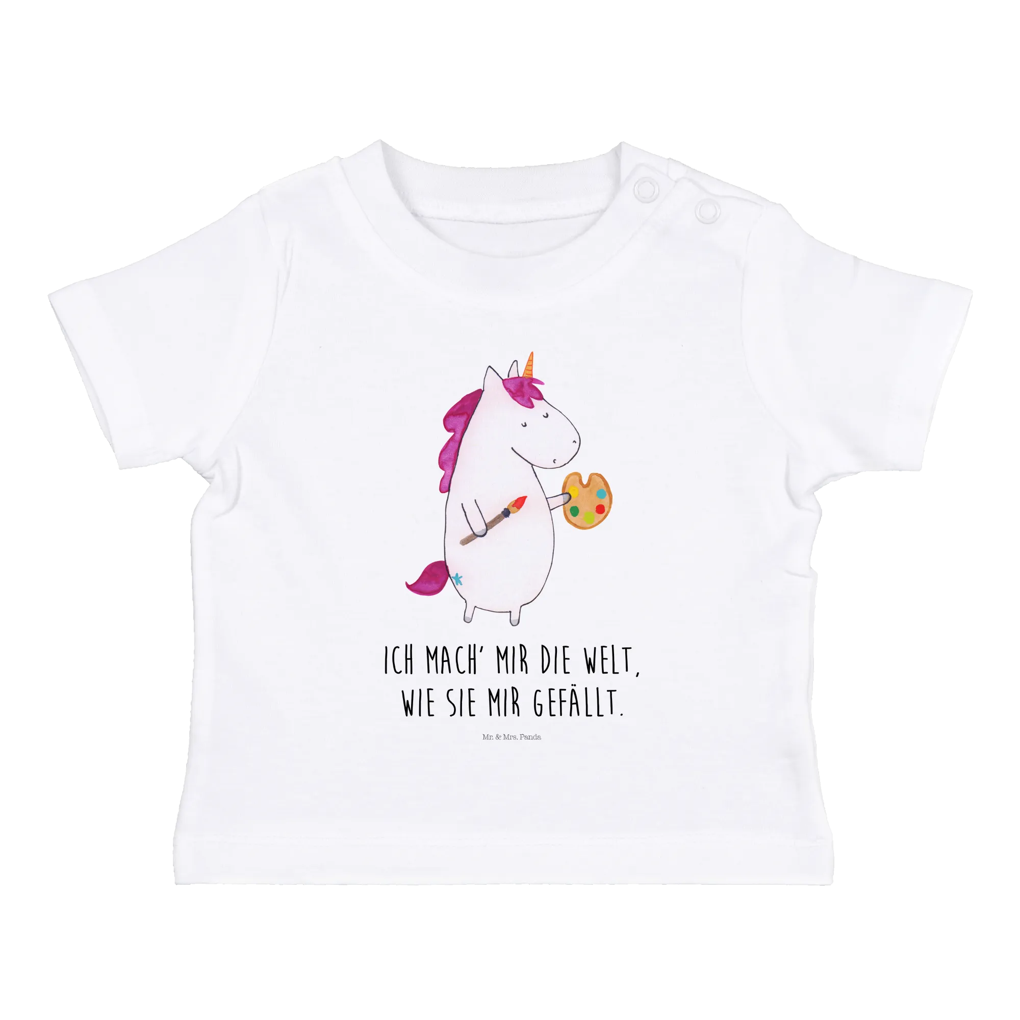 Organic Baby Shirt Einhorn Künstler