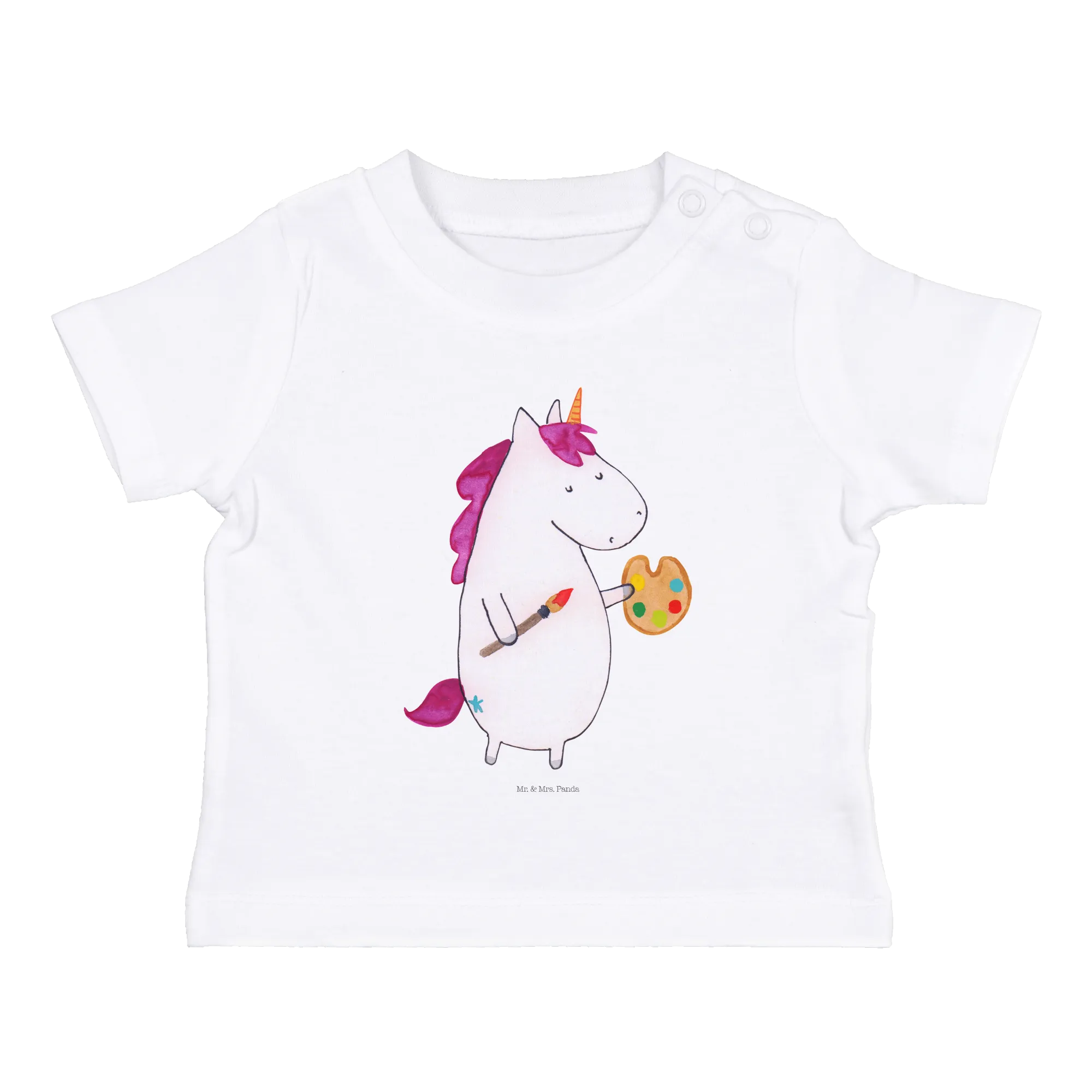 Organic Baby Shirt Einhorn Künstler