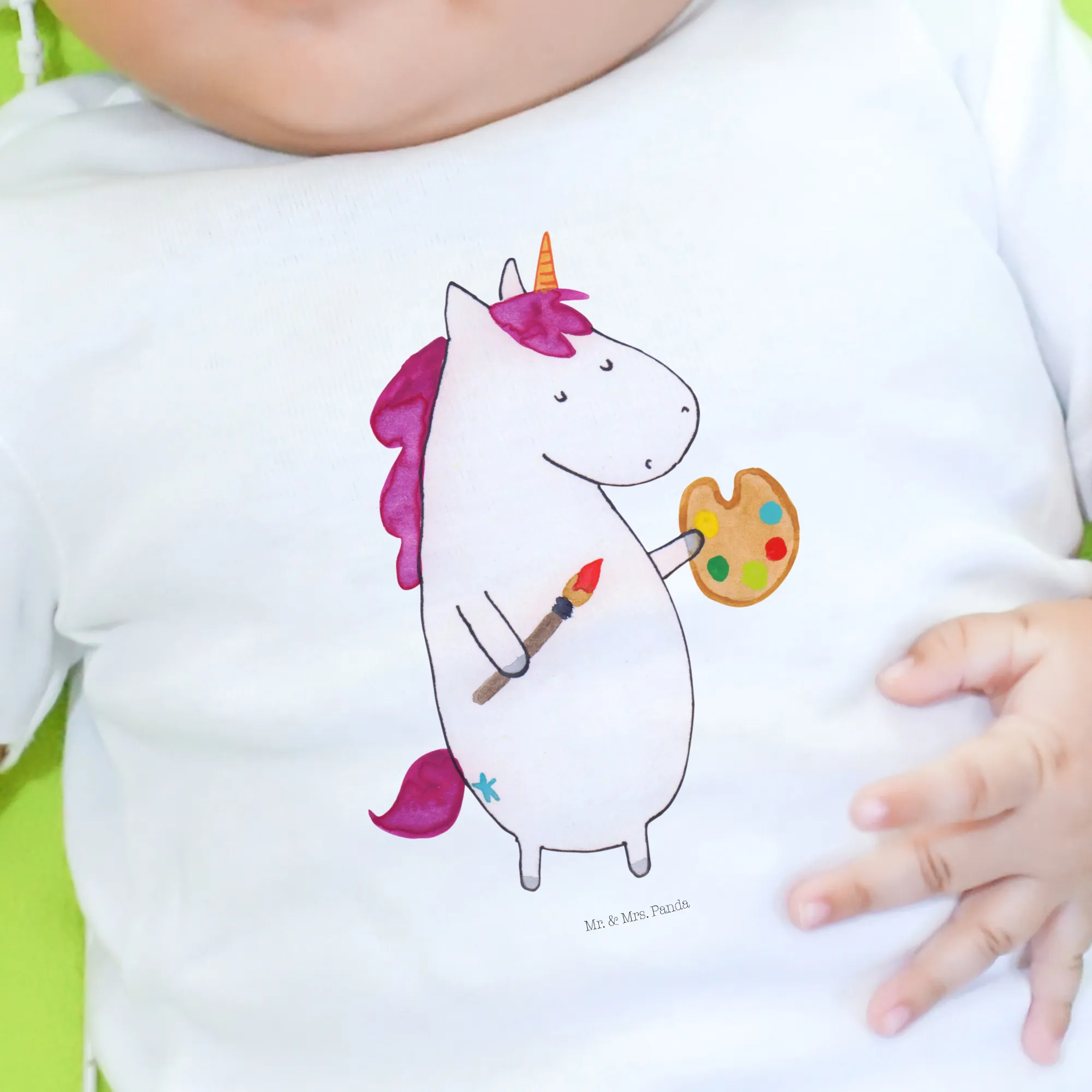 Organic Baby Shirt Einhorn Künstler