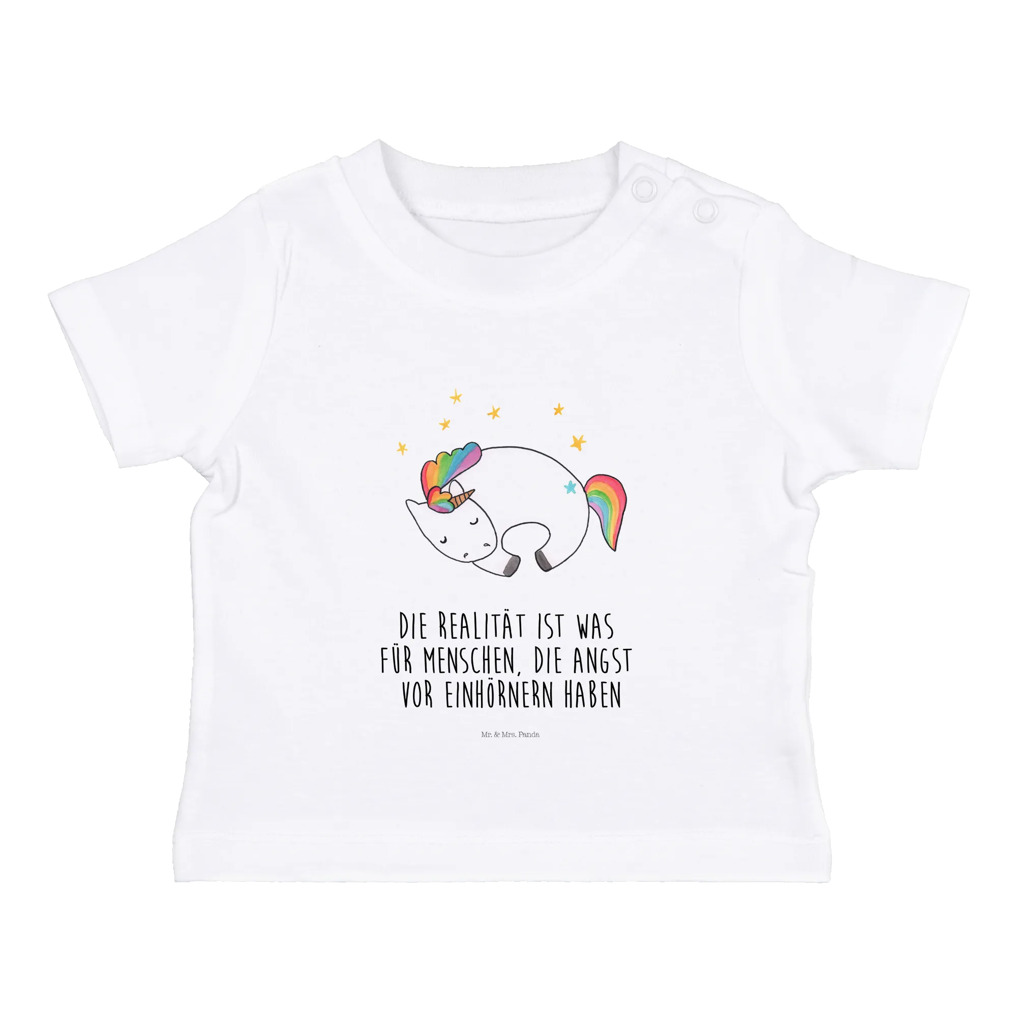 Organic Baby Shirt Einhorn Nacht