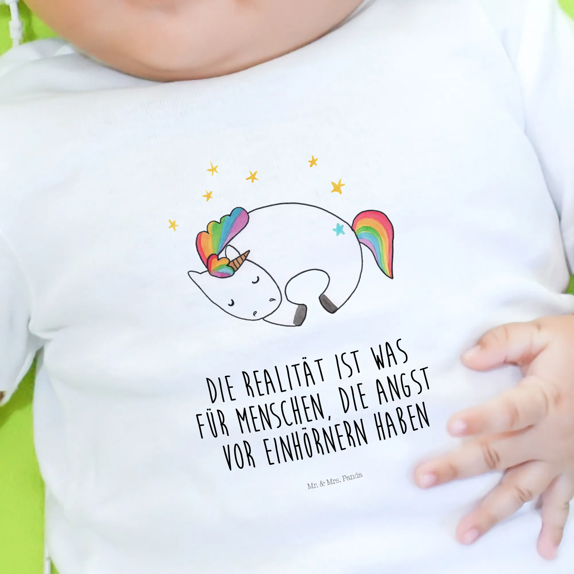 Organic Baby Shirt Einhorn Nacht