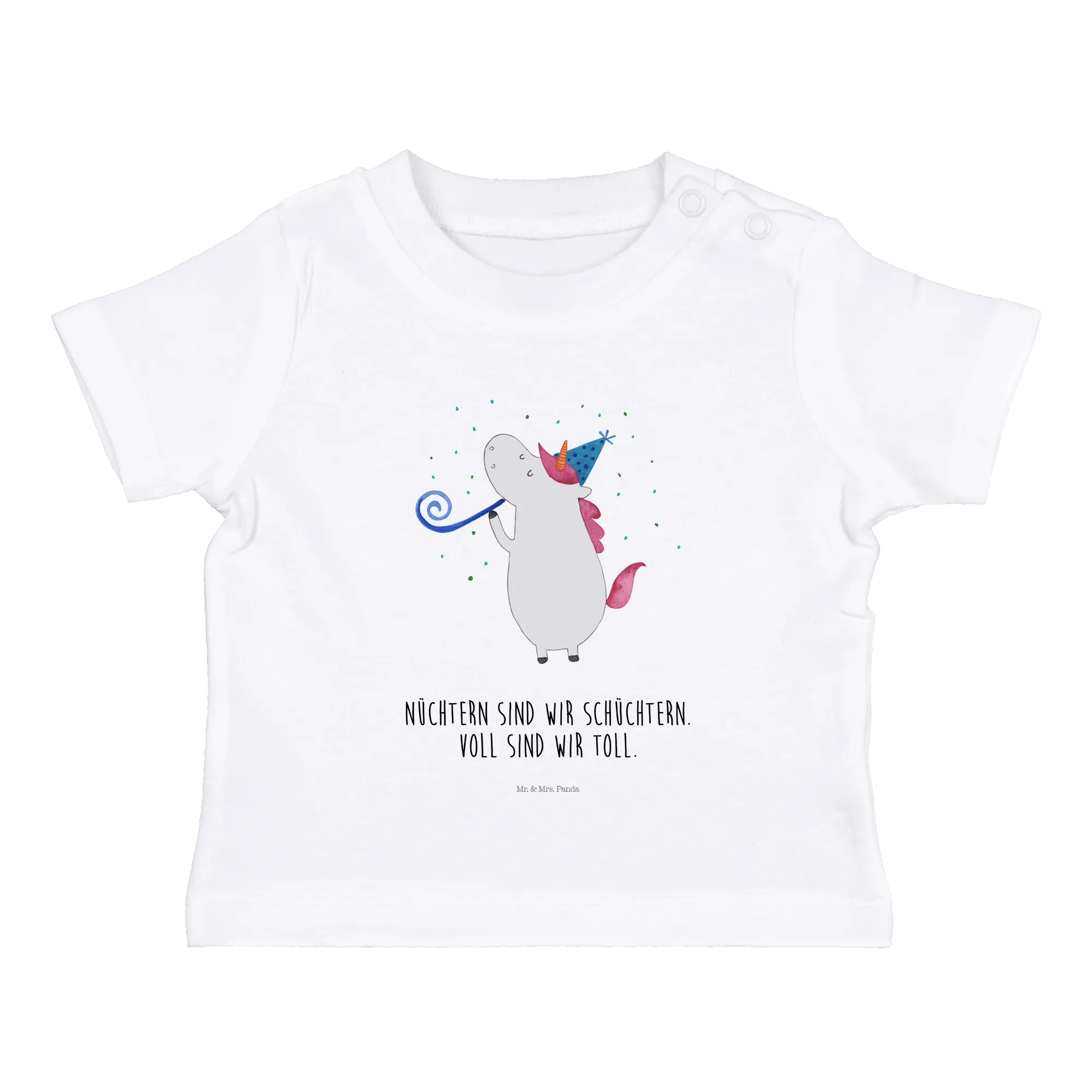 Organic Baby Shirt Einhorn Party