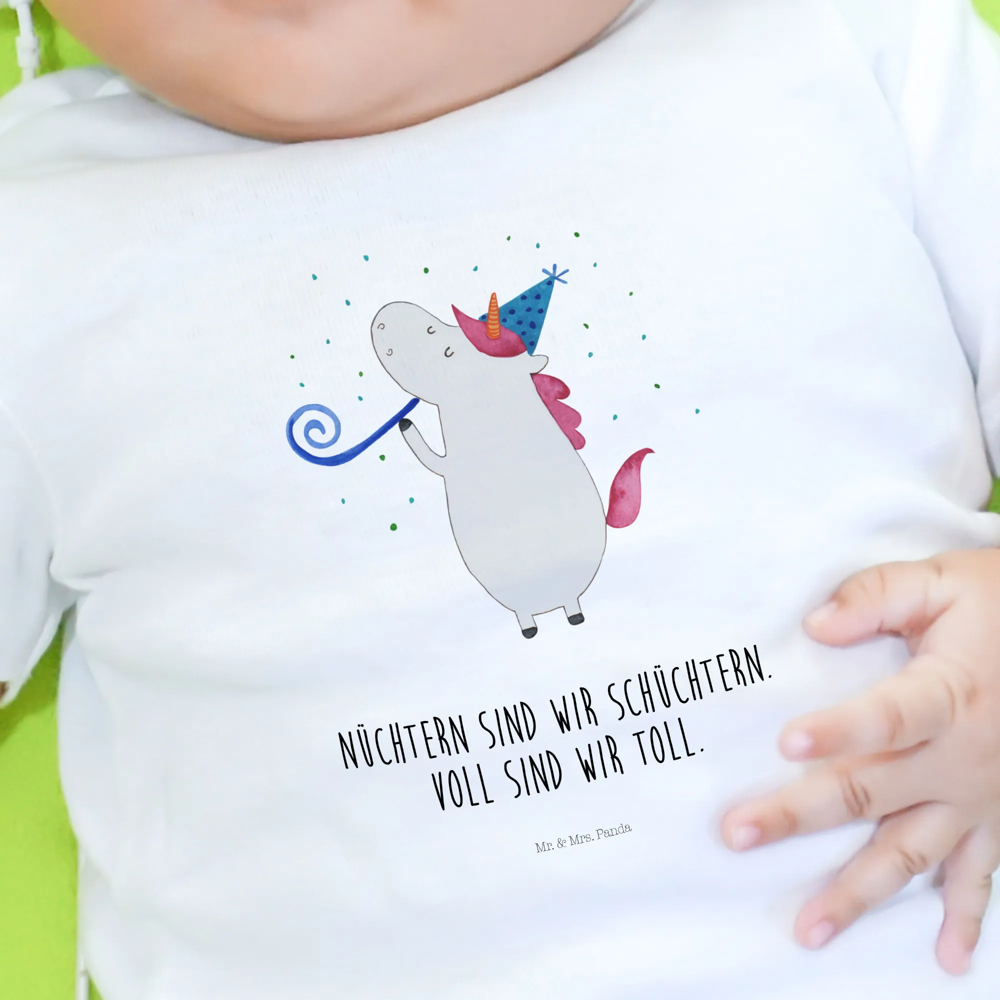 Organic Baby Shirt Einhorn Party