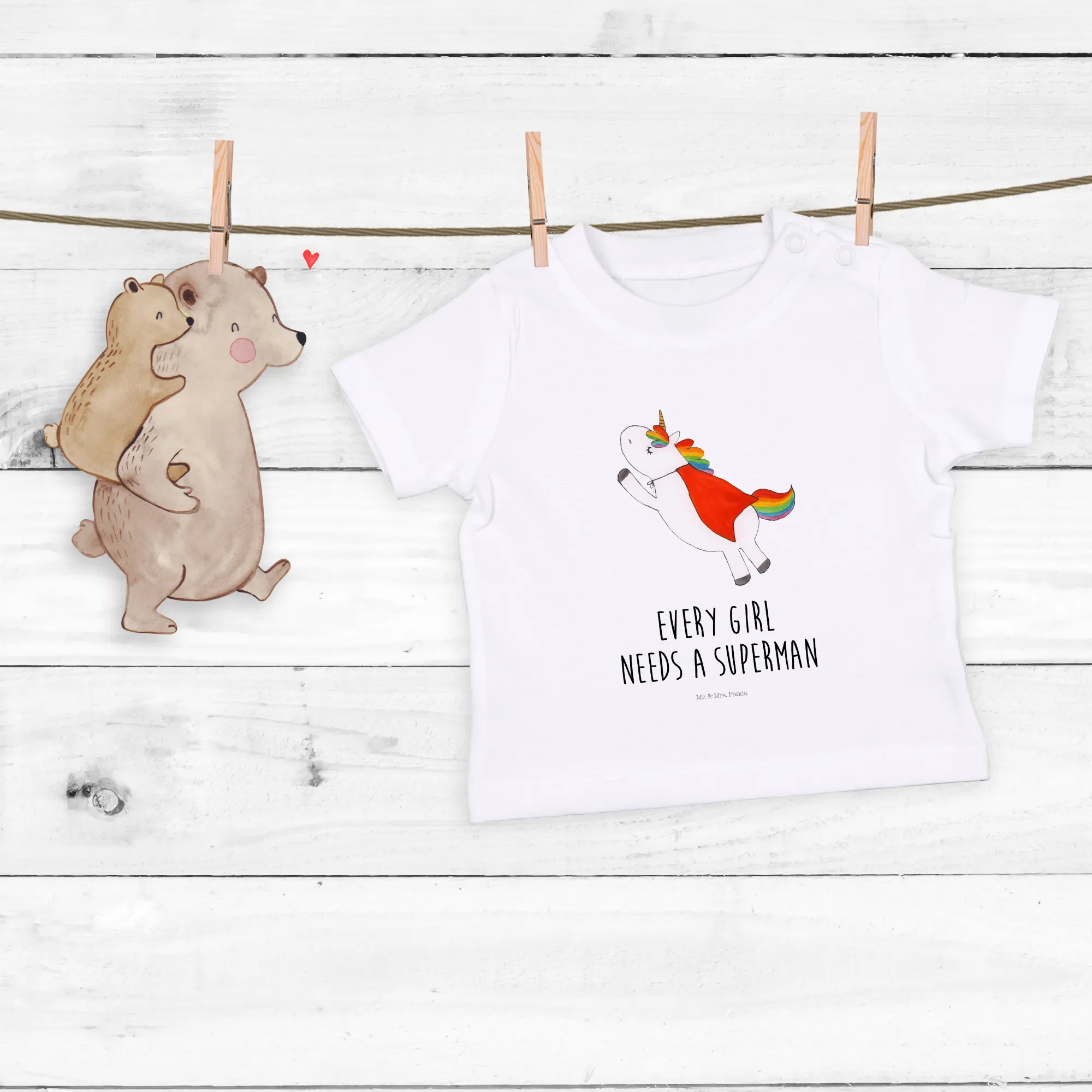 Organic Baby Shirt Einhorn Super