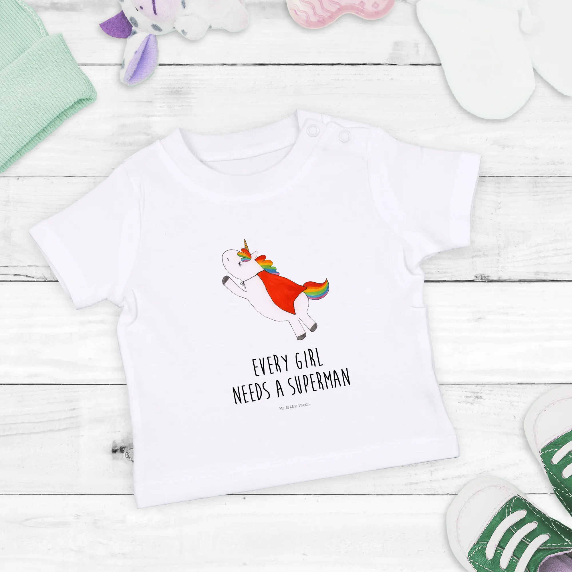 Organic Baby Shirt Einhorn Super