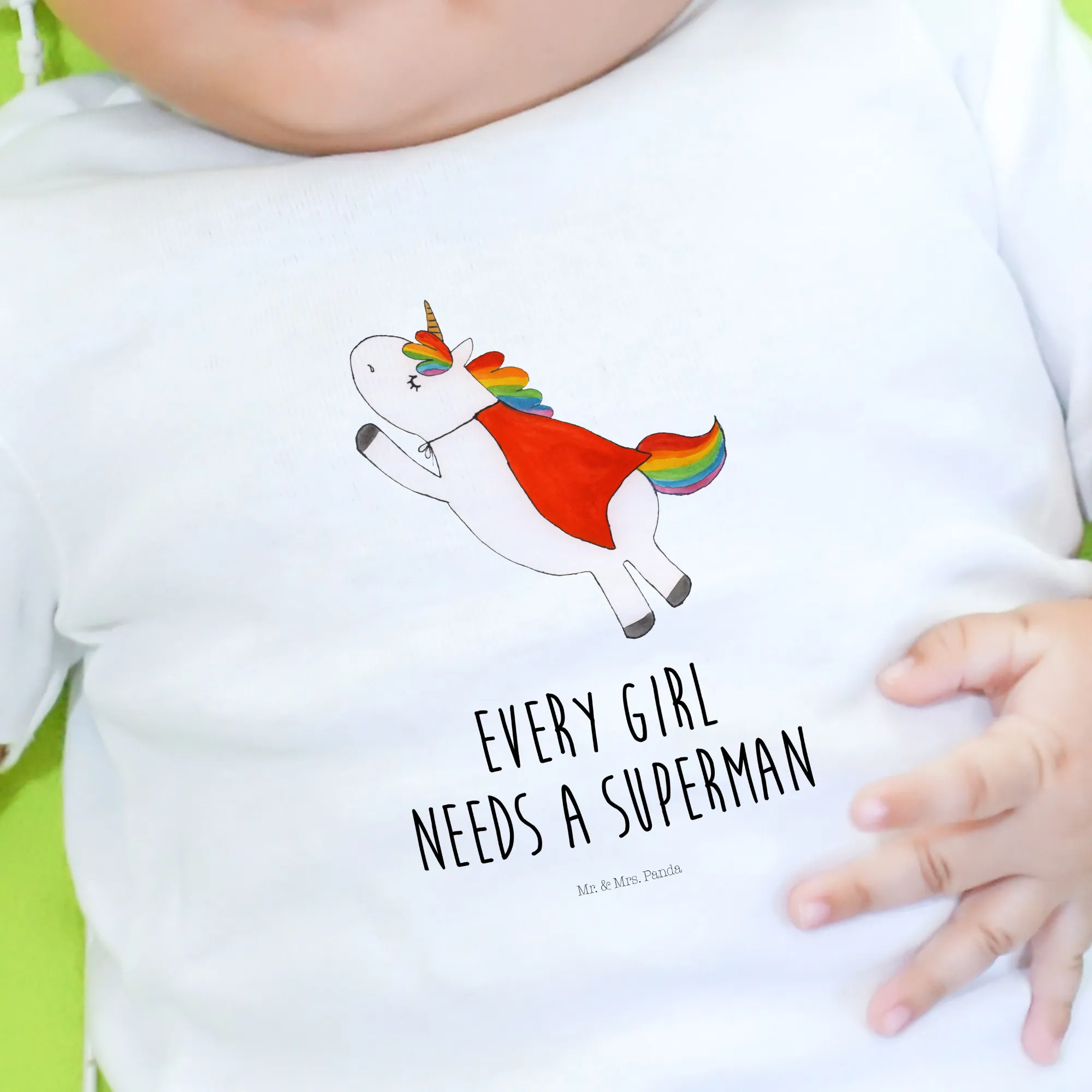 Organic Baby Shirt Einhorn Super