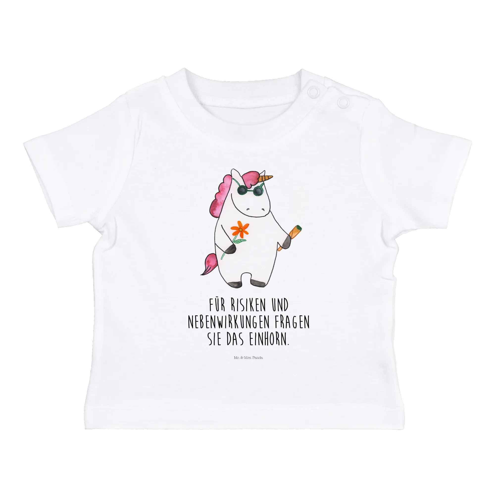 Organic Baby Shirt Einhorn Woodstock