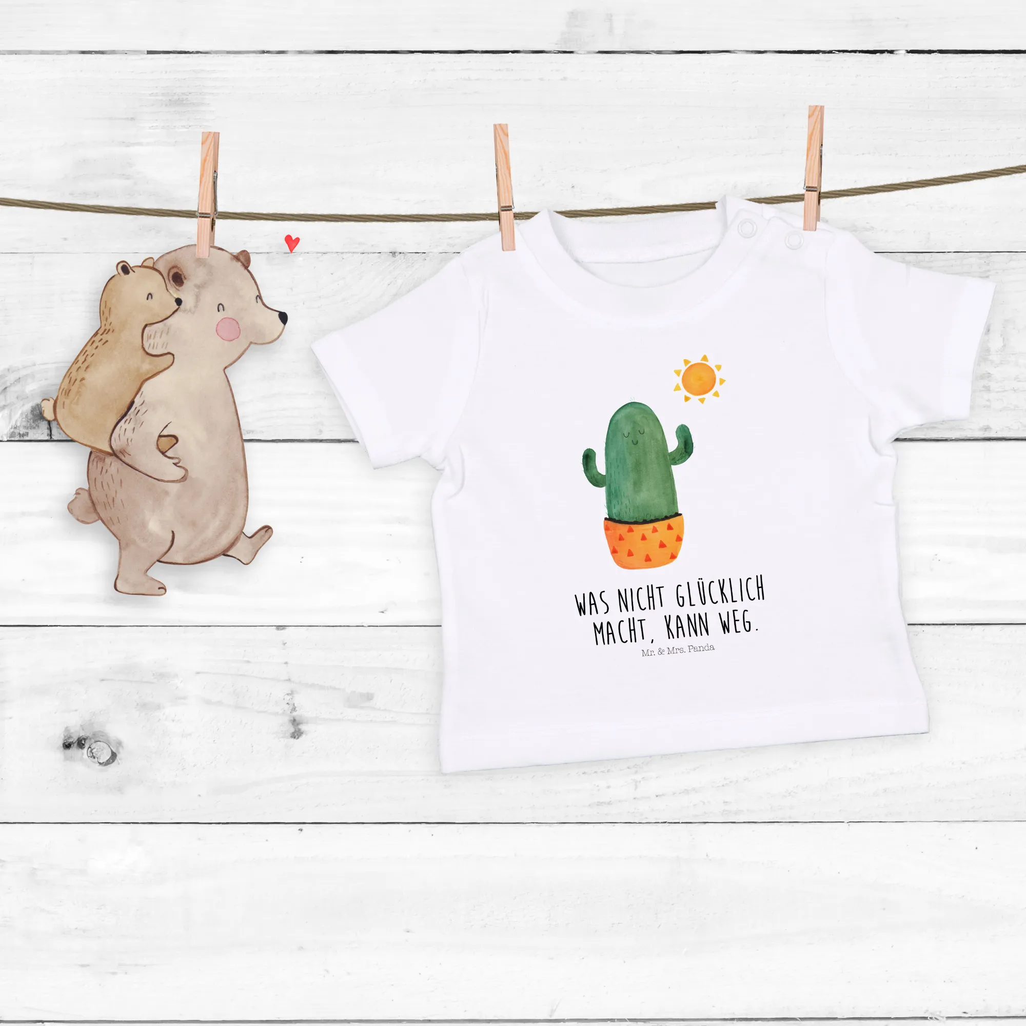 Organic Baby Shirt Kaktus Sonne