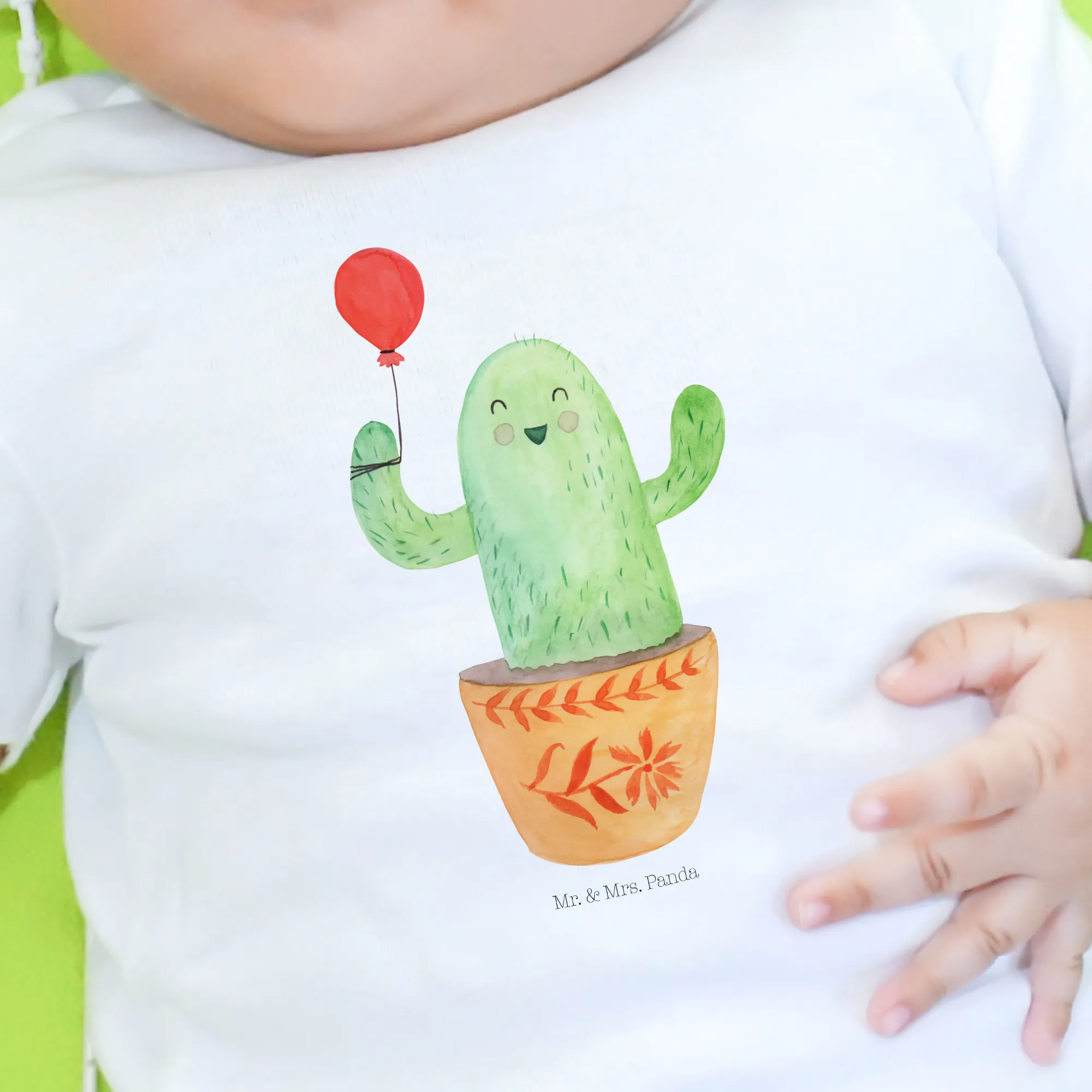 Organic Baby Shirt Kaktus Luftballon