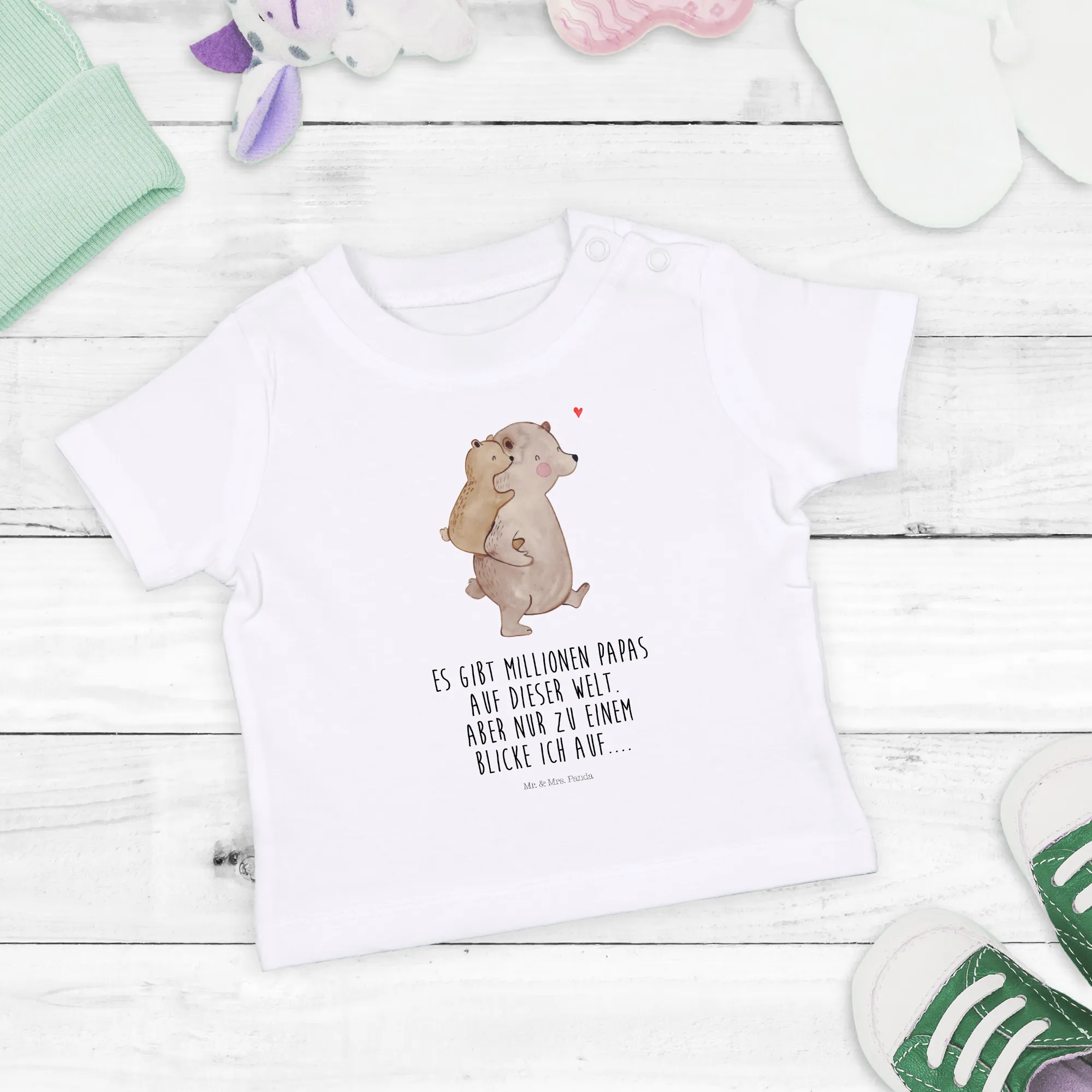 Organic Baby Shirt Papa Bär