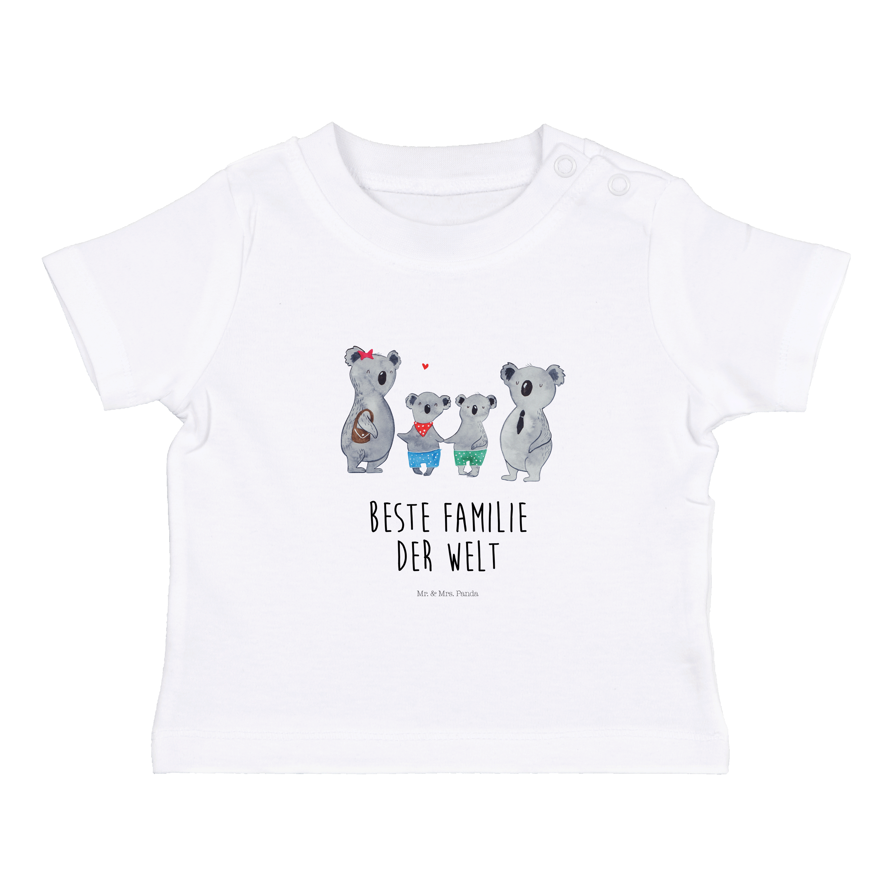 Organic Baby Shirt Koala Familie zwei