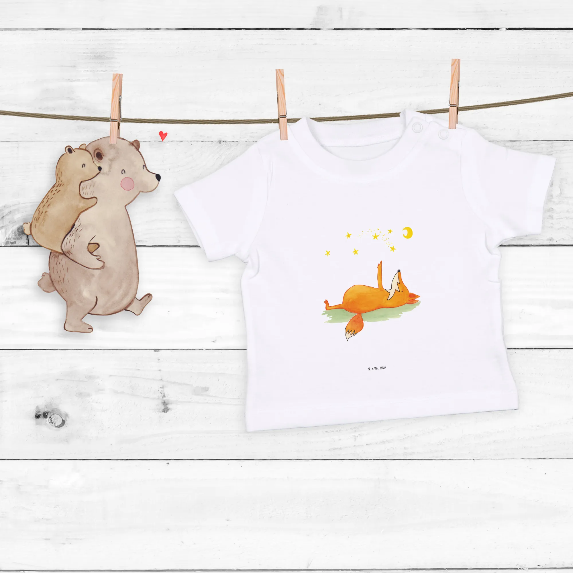 Organic Baby Shirt Fuchs Sterne